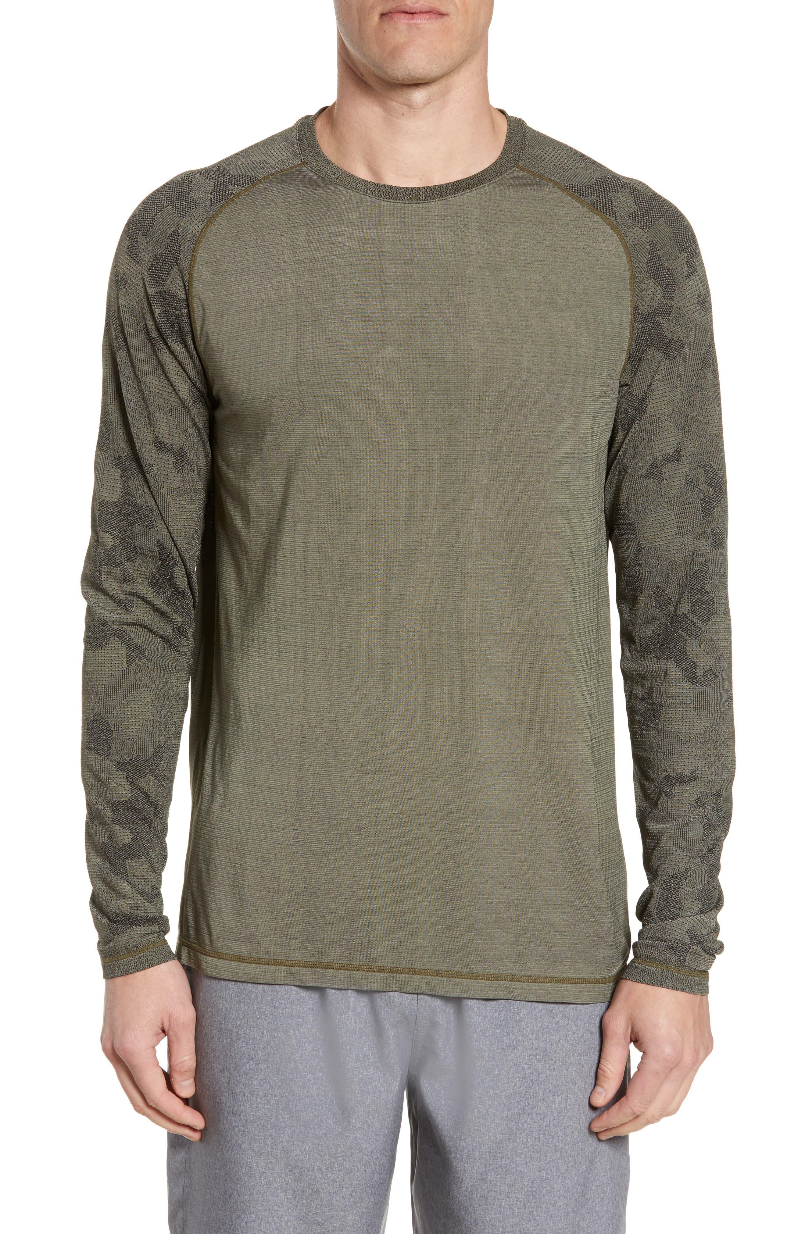 Zella Camo Long Sleeve Tshirt in Green for Men Lyst