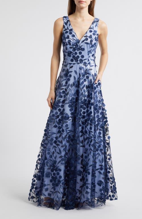 eliza j lace a line dress Eliza J Lace A-Line Dress, Blue / 2