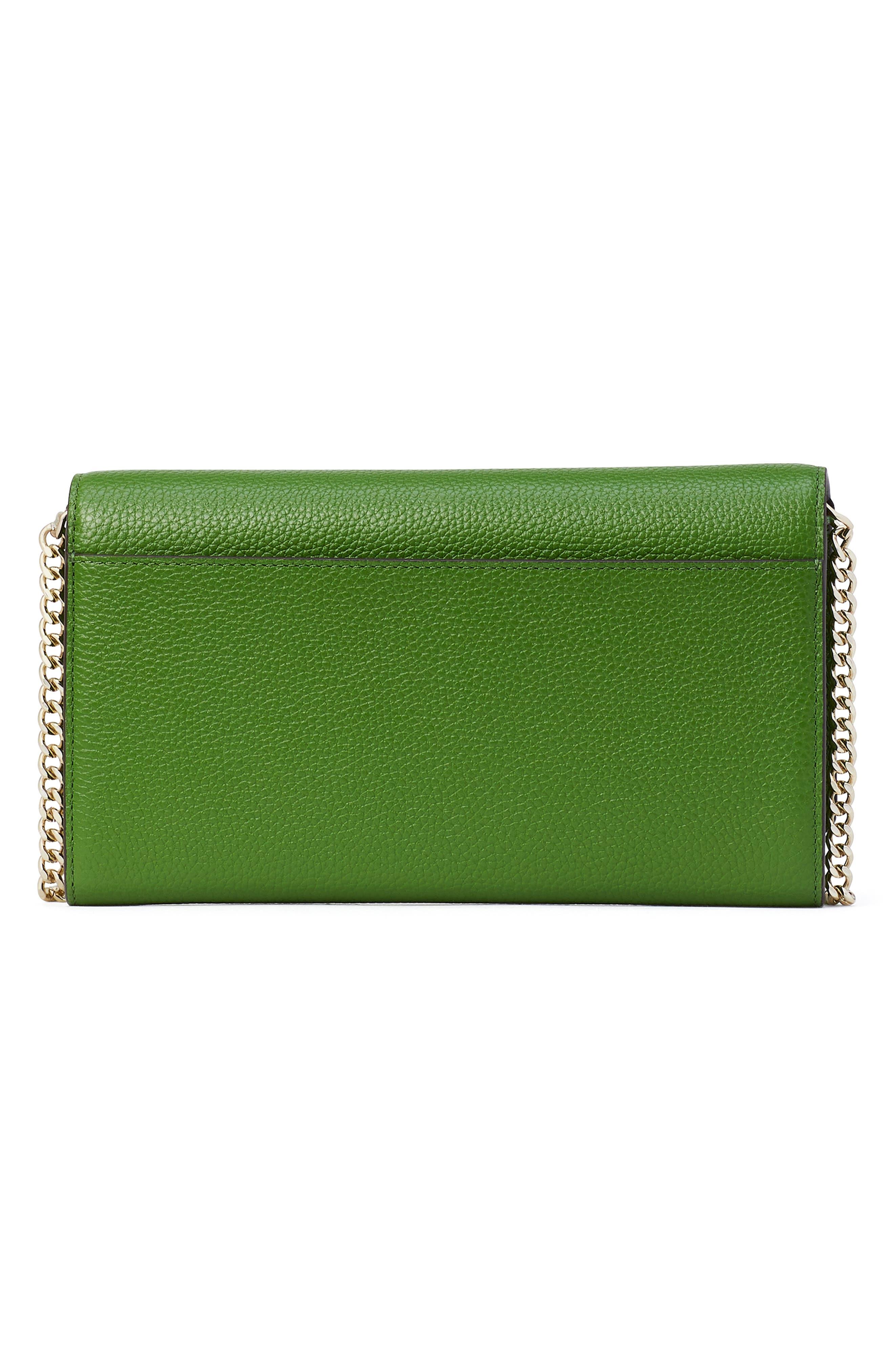 Spencer Metallic Leather Wallet-On-Chain