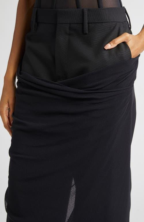 パンツ JeanPaul GAULTIER TAILORED PANT WITH MESH SARONG Tailored Pants with Mesh Sarong – Antonioli.eu