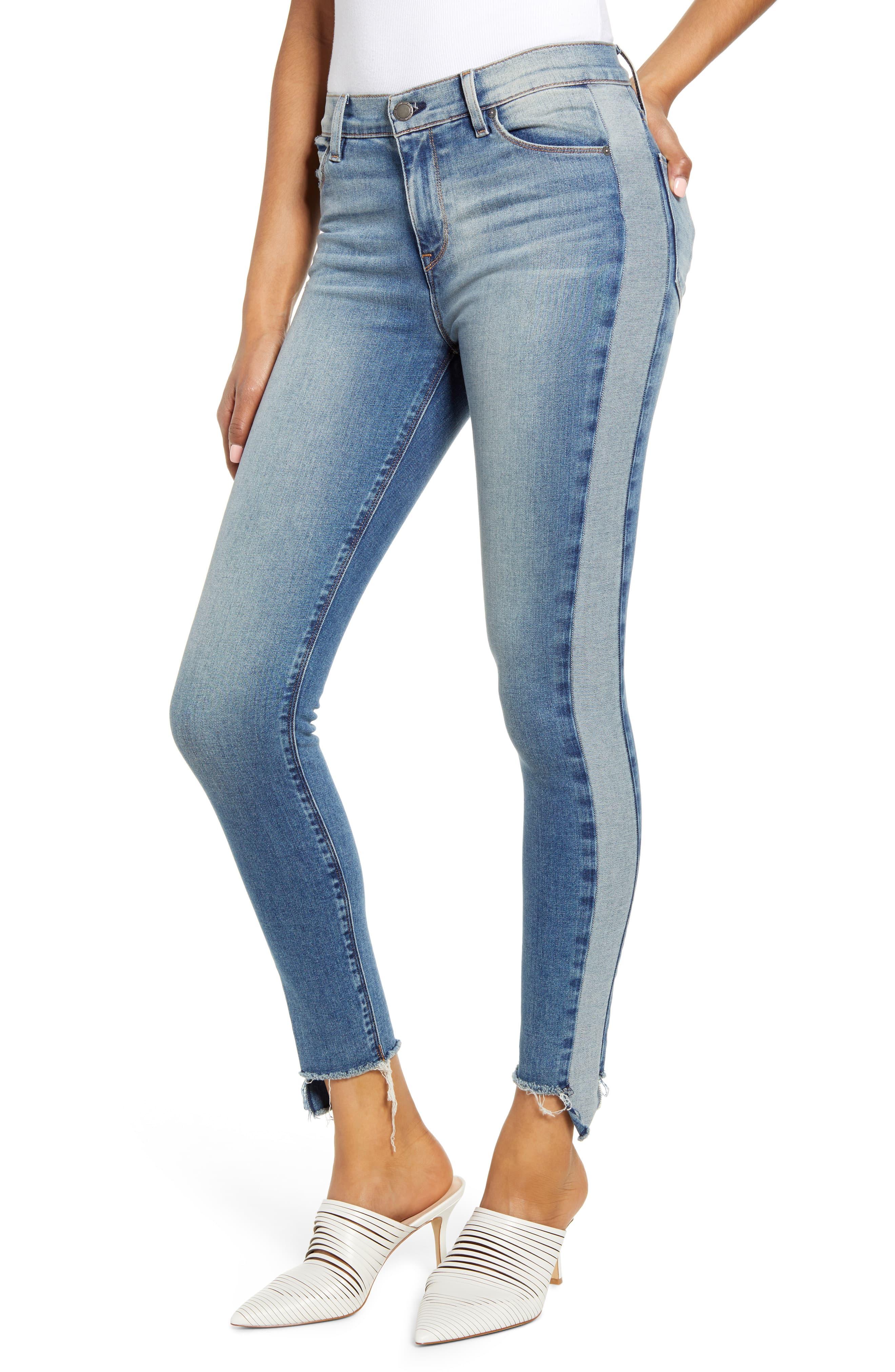 jeans with blue stripe