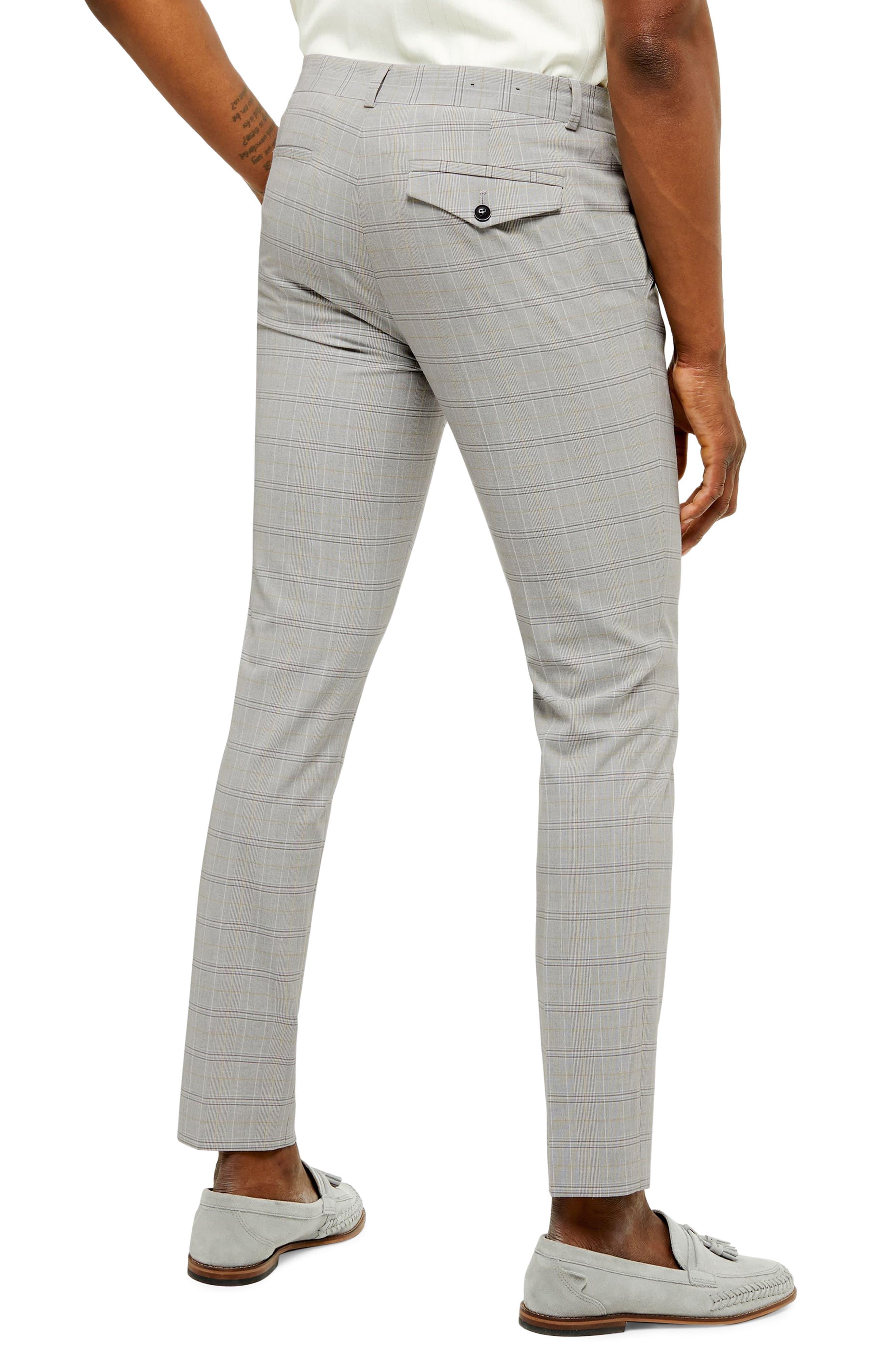 grey plaid pants