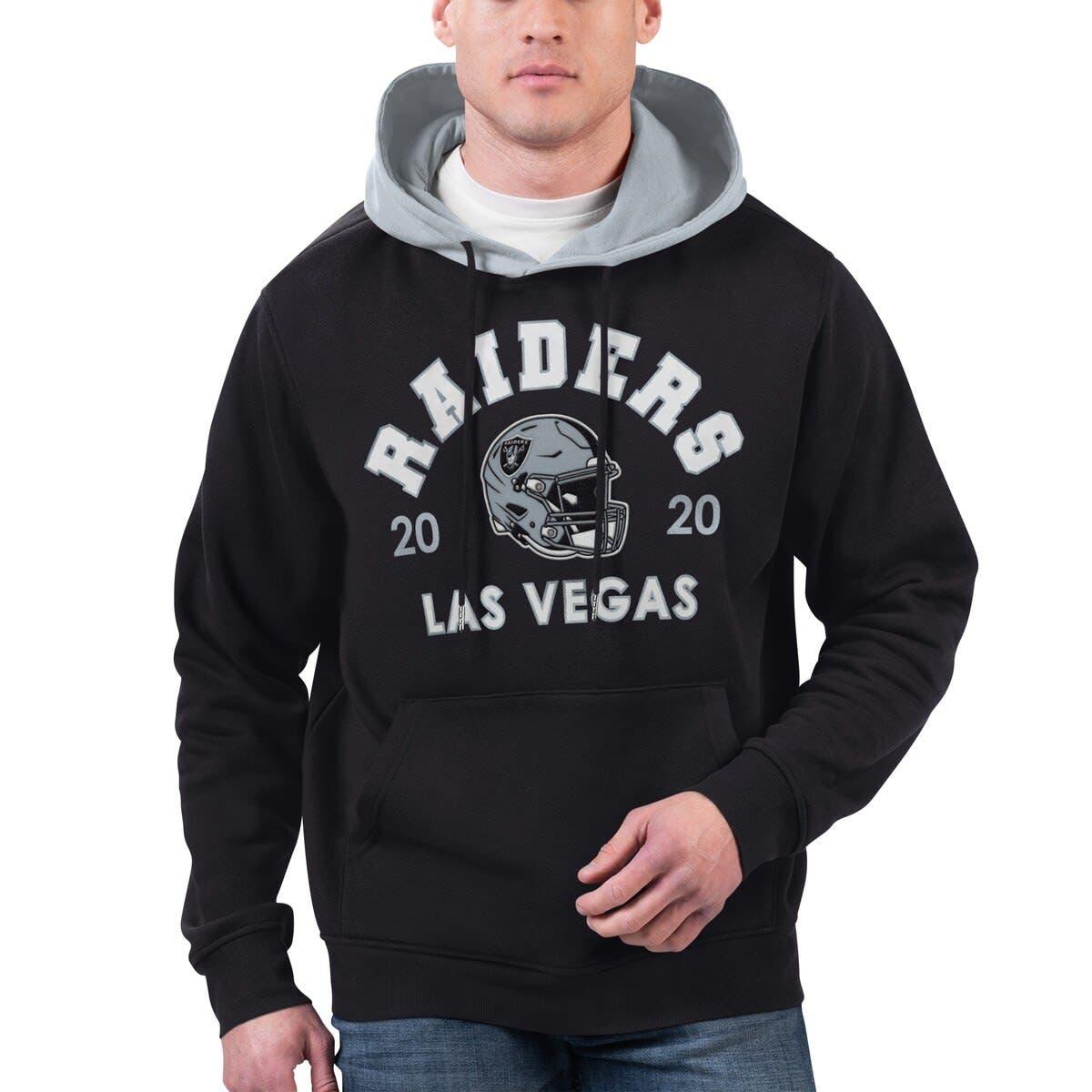 Las Vegas Raiders G-III Sports by Carl Banks Extreme Redzone Full-Snap  Varsity Jacket - Black