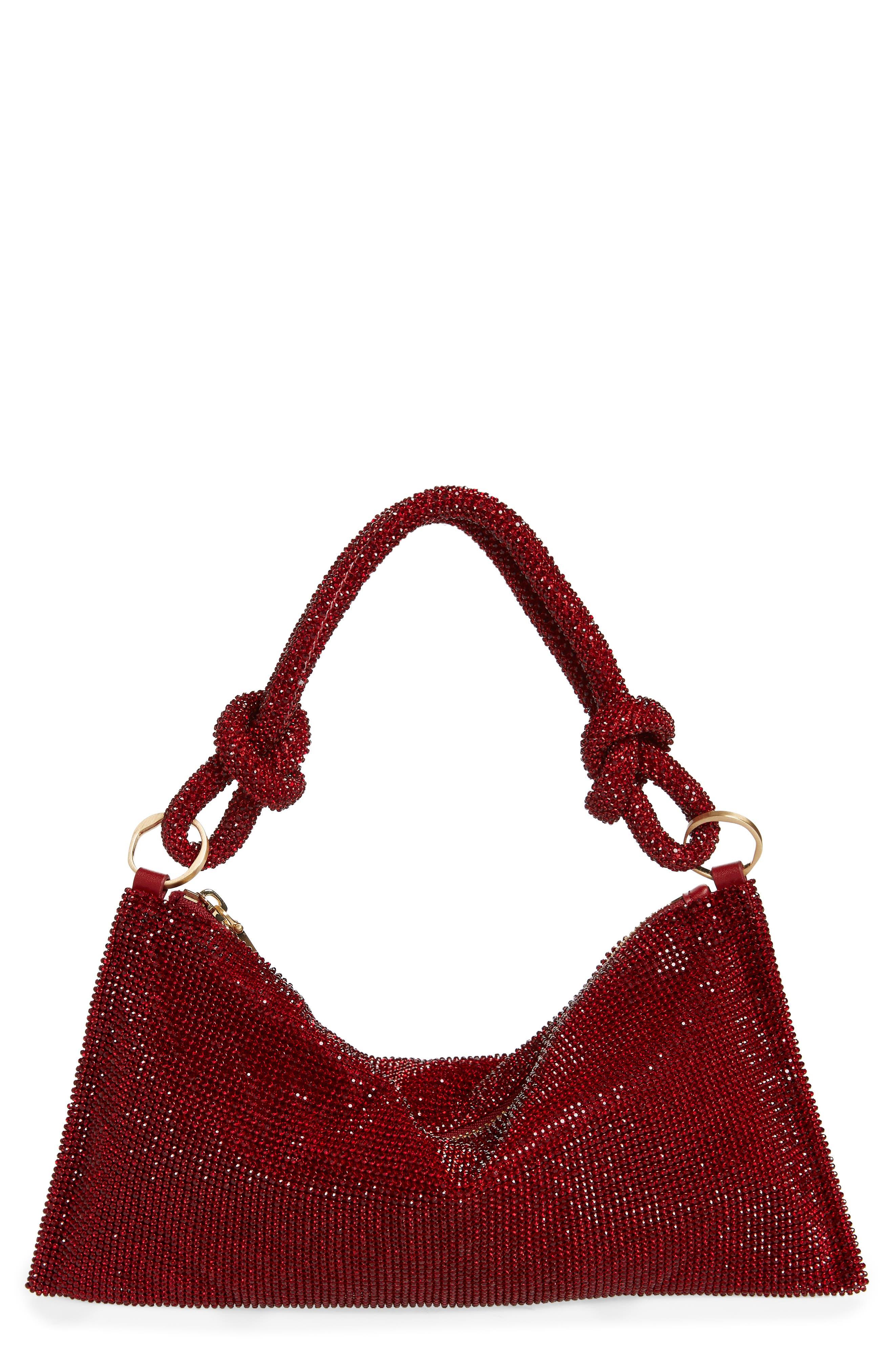 Cult Gaia Hera Nano Rhinestone Shoulder Bag in Red Lyst