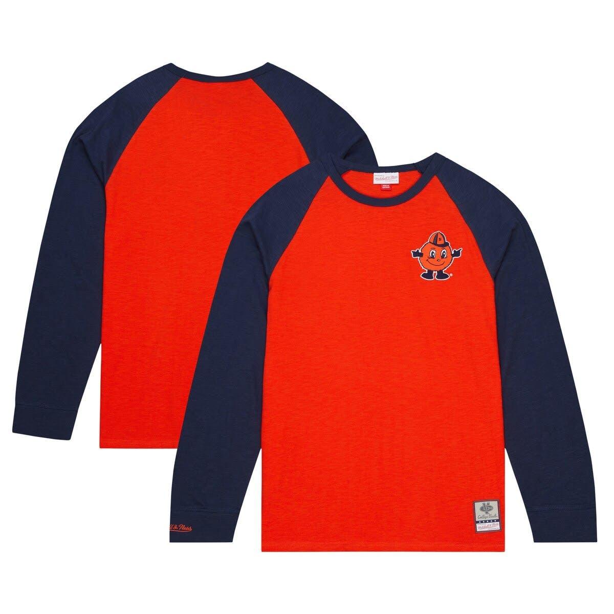 Men's Mitchell & Ness St. Louis Cardinals Legend Slub Henley Red and Navy  Baseball Shirt