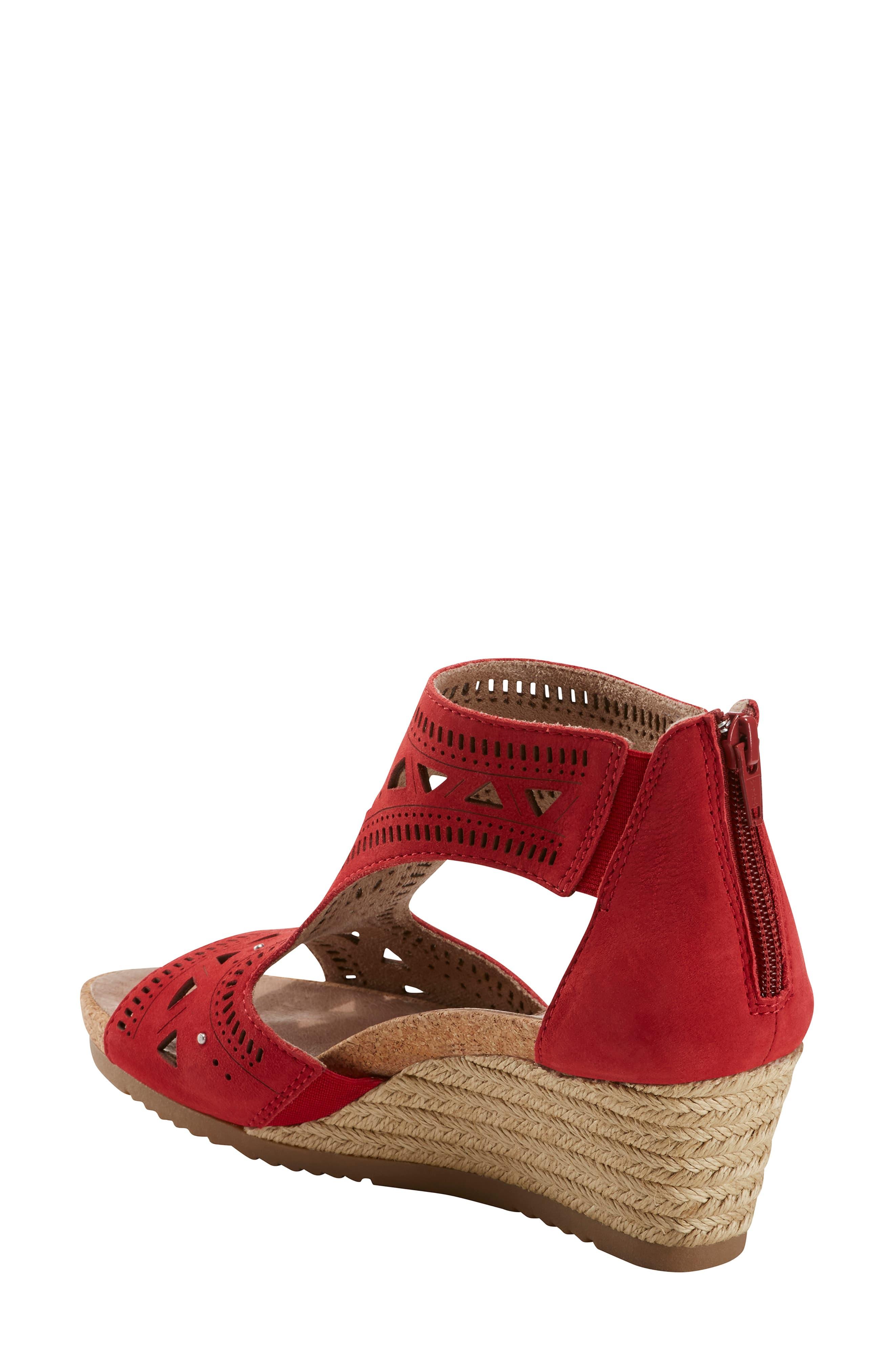 earth barbuda wedge sandal