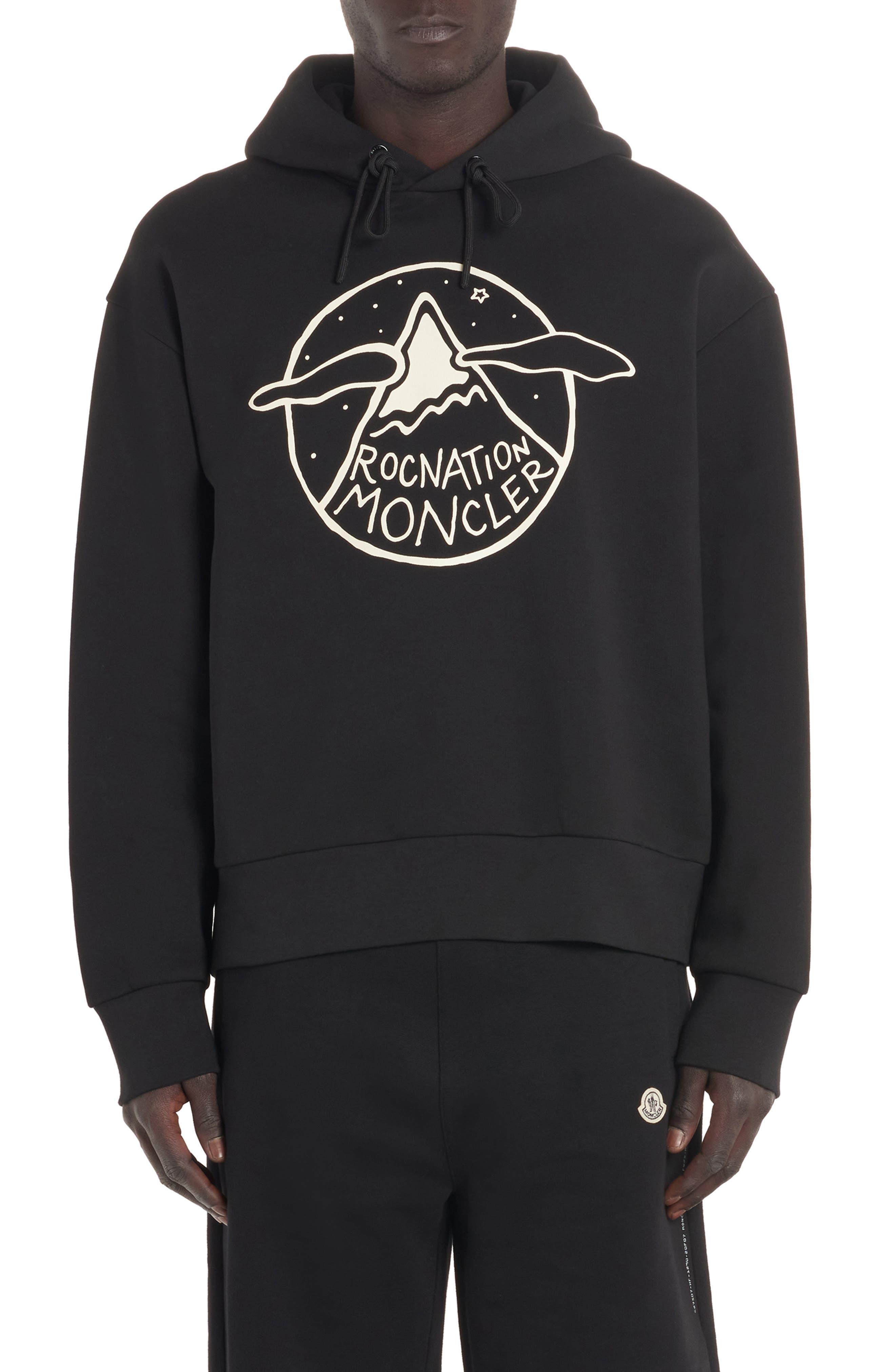 Black 2024 moncler hoodie