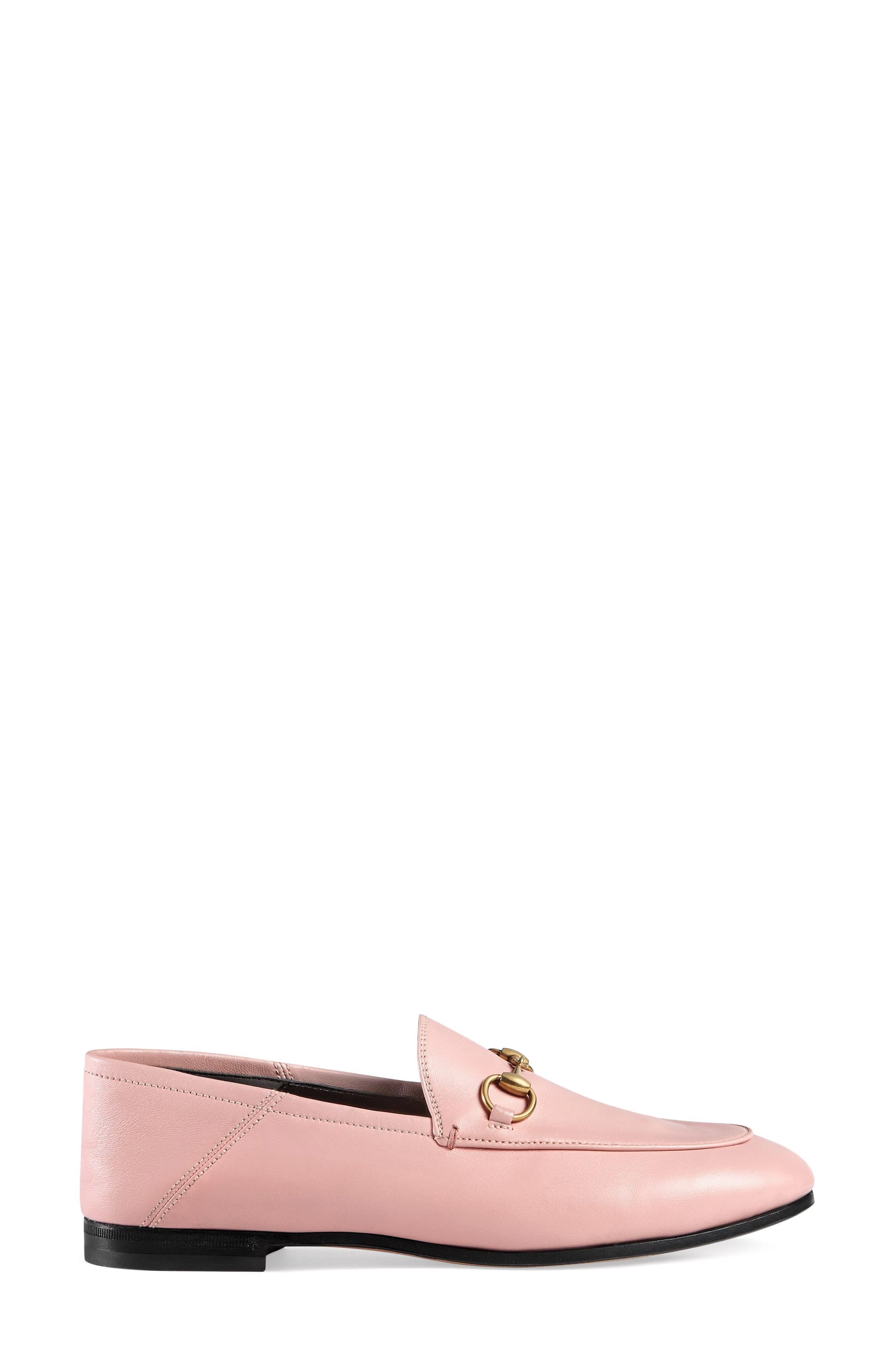 Gucci Brixton Leather Loafers in Light Pink Leather (Pink) - Save 37% ...