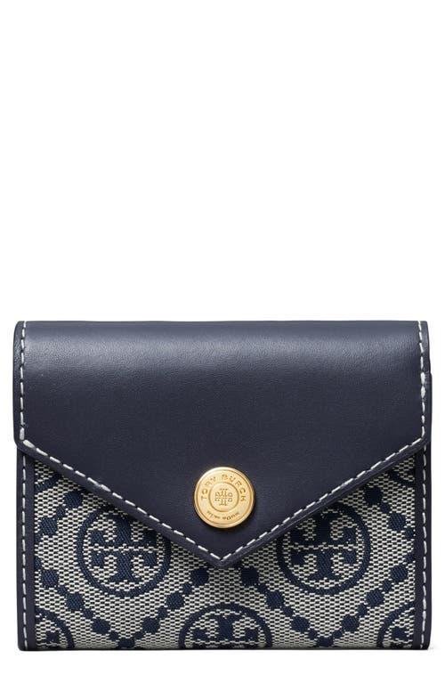 Tory Burch Small T Monogram Jacquard Leather Trifold Envelope