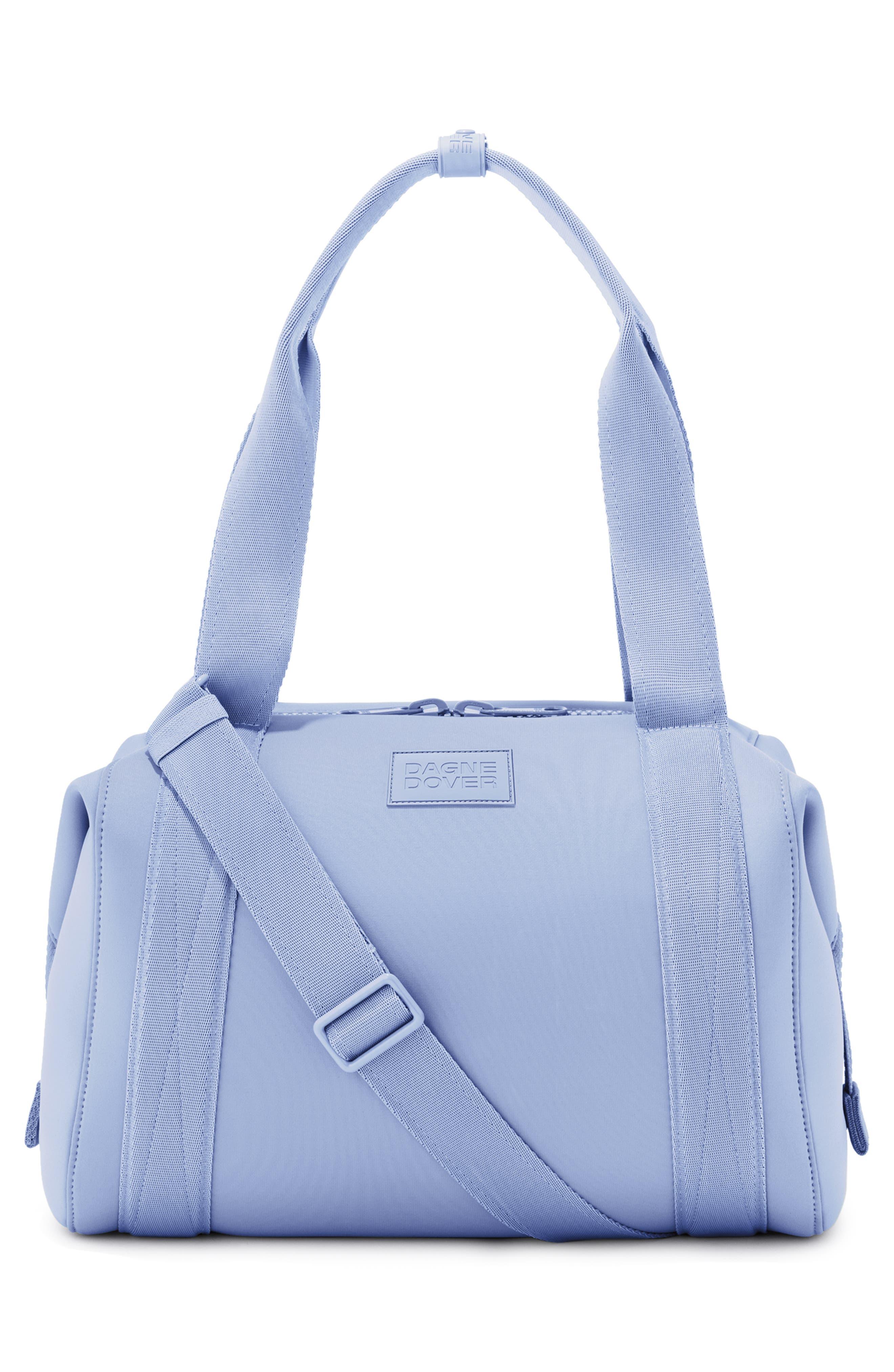 Dagne Dover Medium Landon Neoprene Carryall Duffle Bag in Blue