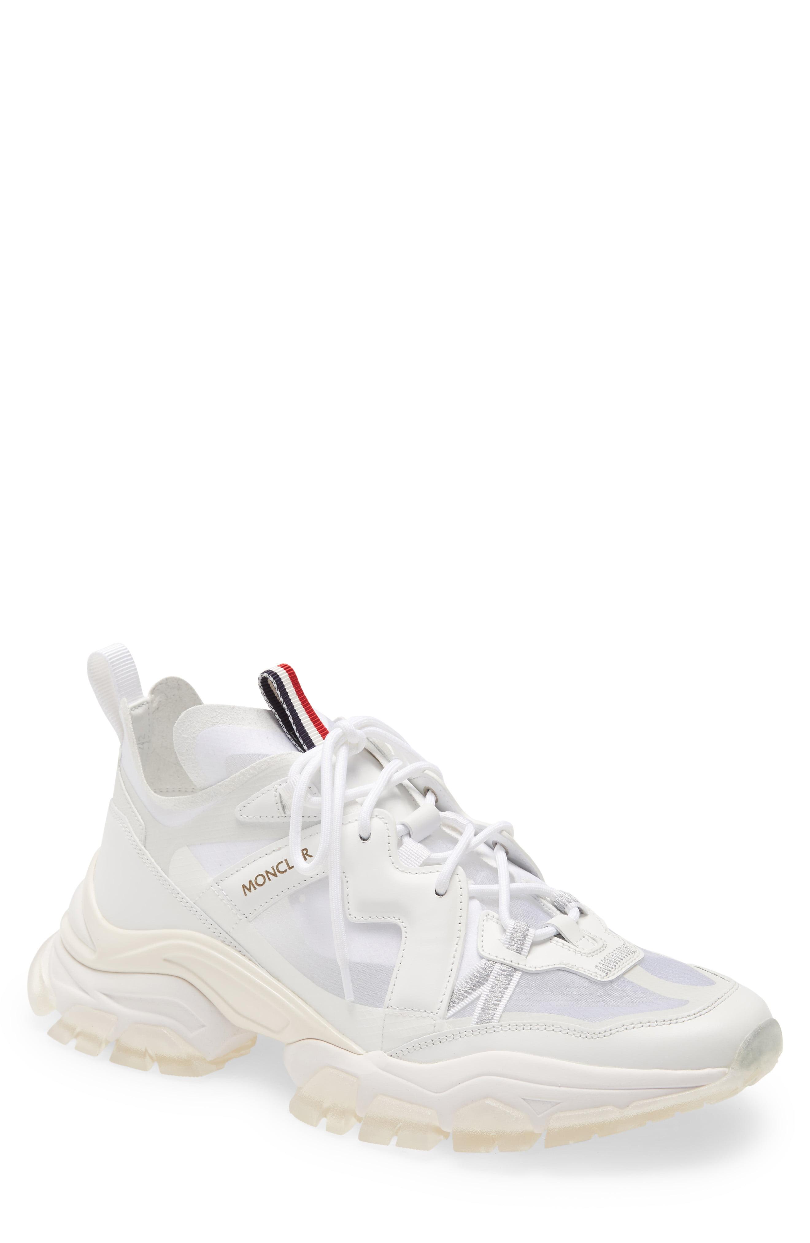 moncler white trainers