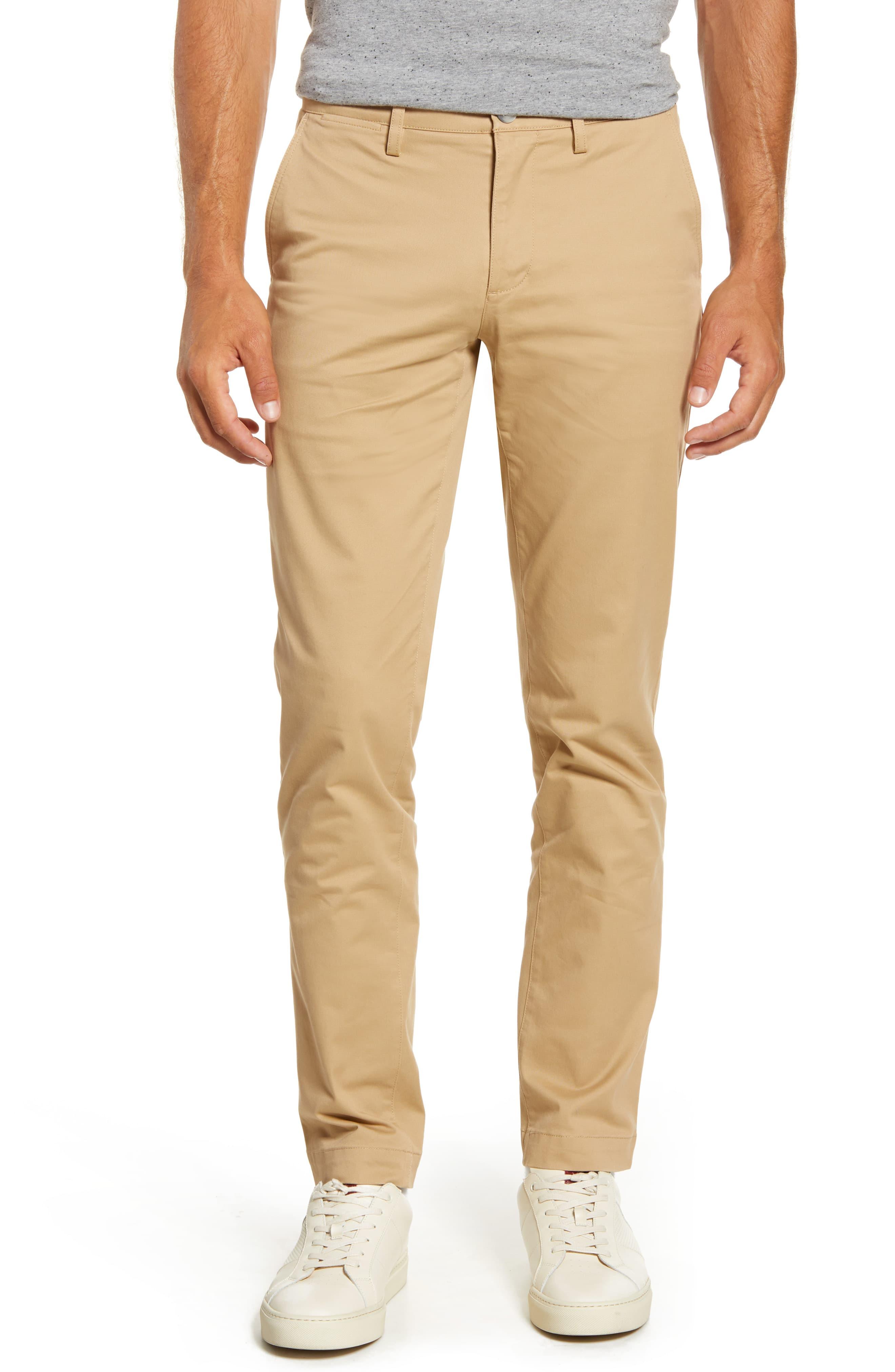 Lacoste Cotton Slim Fit Chinos in Natural for Men - Save 51% - Lyst