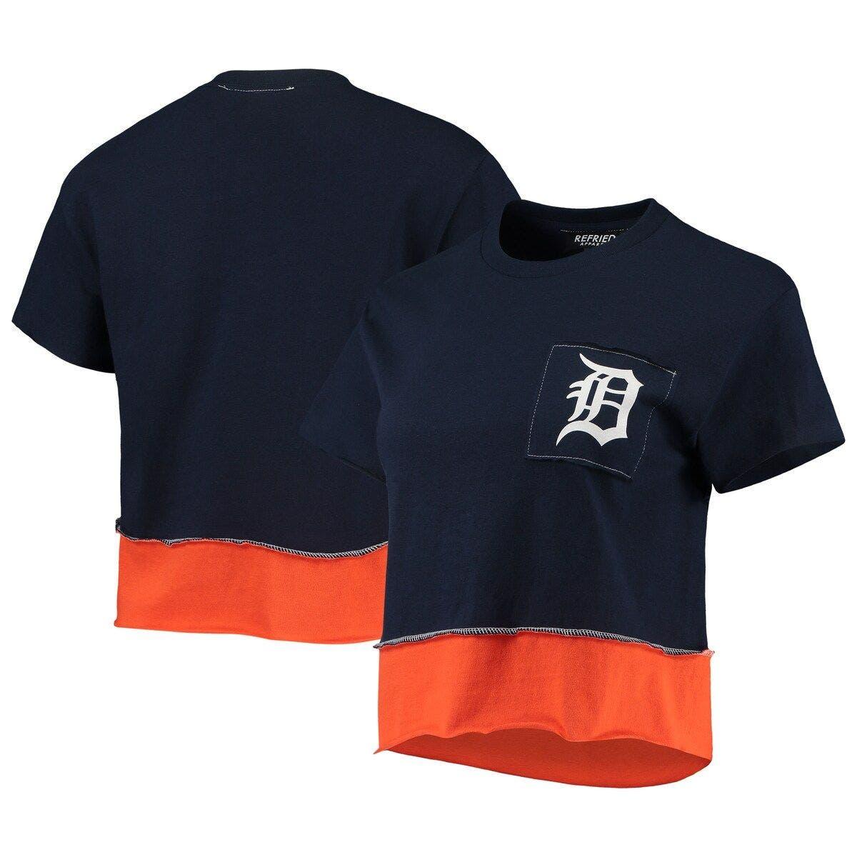 Refried Apparel Detroit Tigers Cropped T-shirt At Nordstrom in Blue
