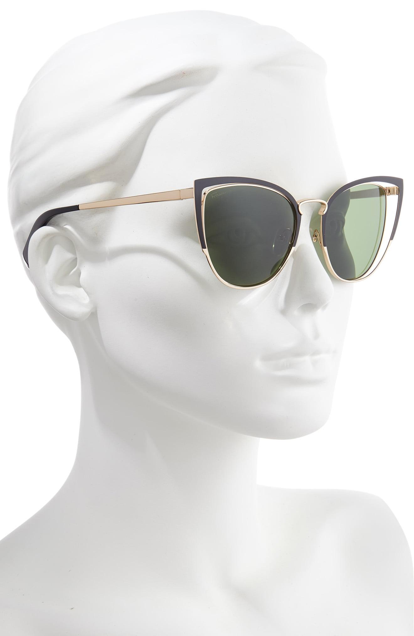 Ferragamo 54mm Cat Eye Sunglasses In Black Lyst