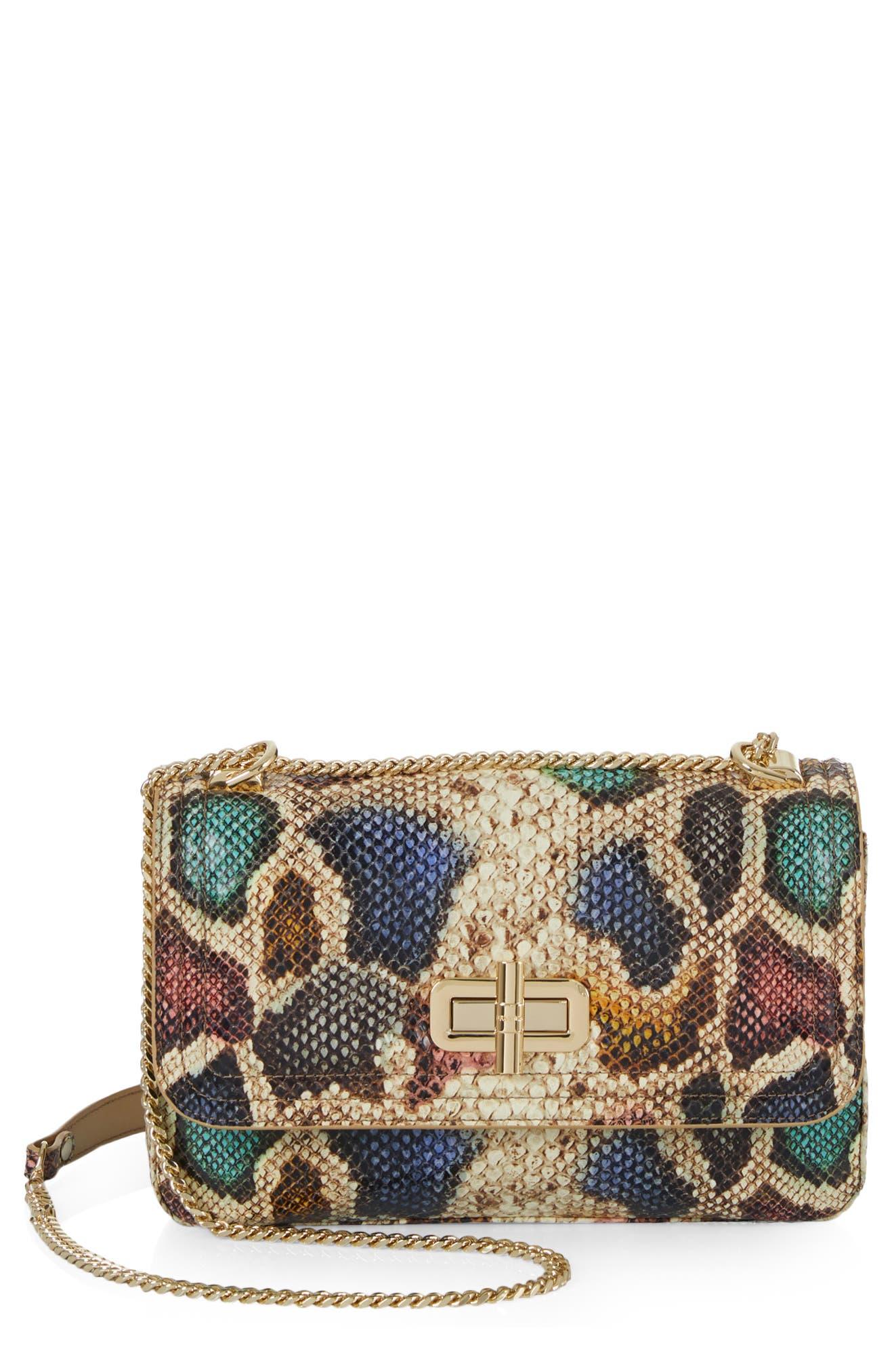 Brahmin Rosalie Snake Embossed Leather Convertible Crossbody Bag Lyst