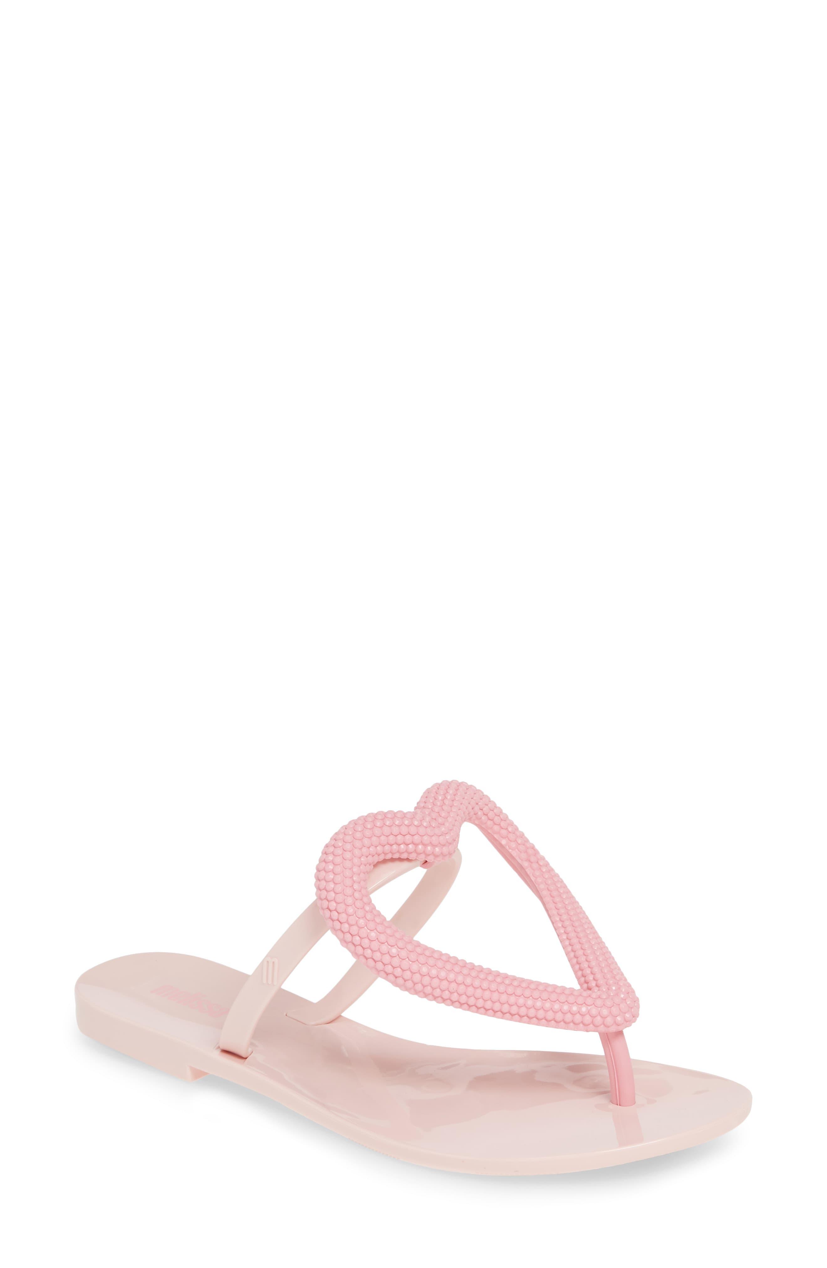 melissa big heart flip flop