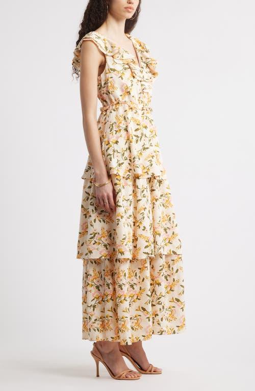激安‼️未使用タグ付‼️ Tiered Floral Pleated Dress Floral Tiered Ruffle Bottom Midi Dress | Frill Bottom Dress
