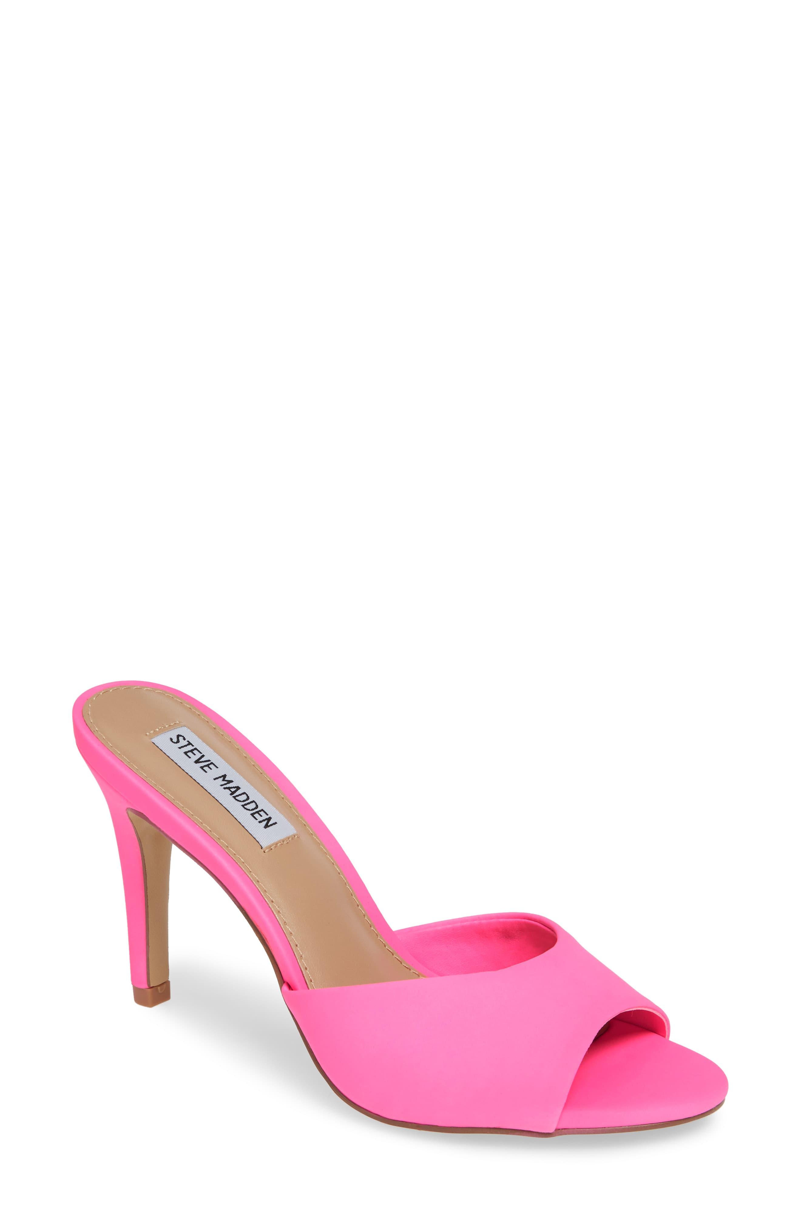 steve madden neon pink heels