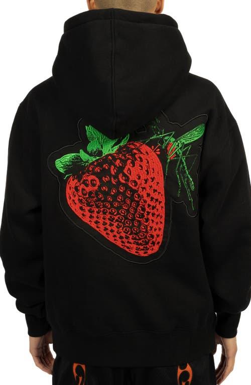 Pleasures Cafe Oversize Embroidered Strawberry Hoodie in Black for Men Lyst