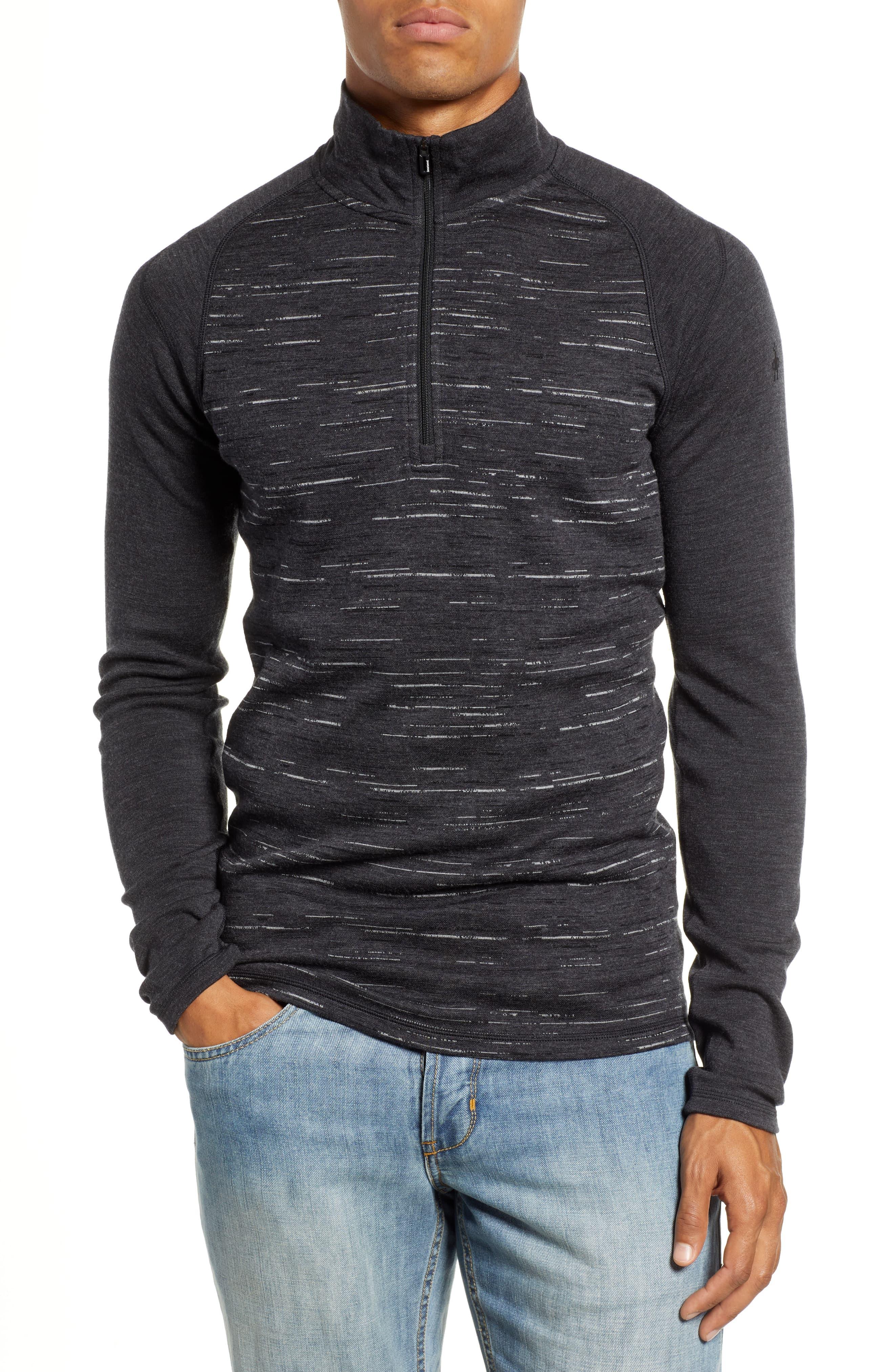 Smartwool Wool Merino 250 Base Layer Pattern Quarter Zip Pullover in