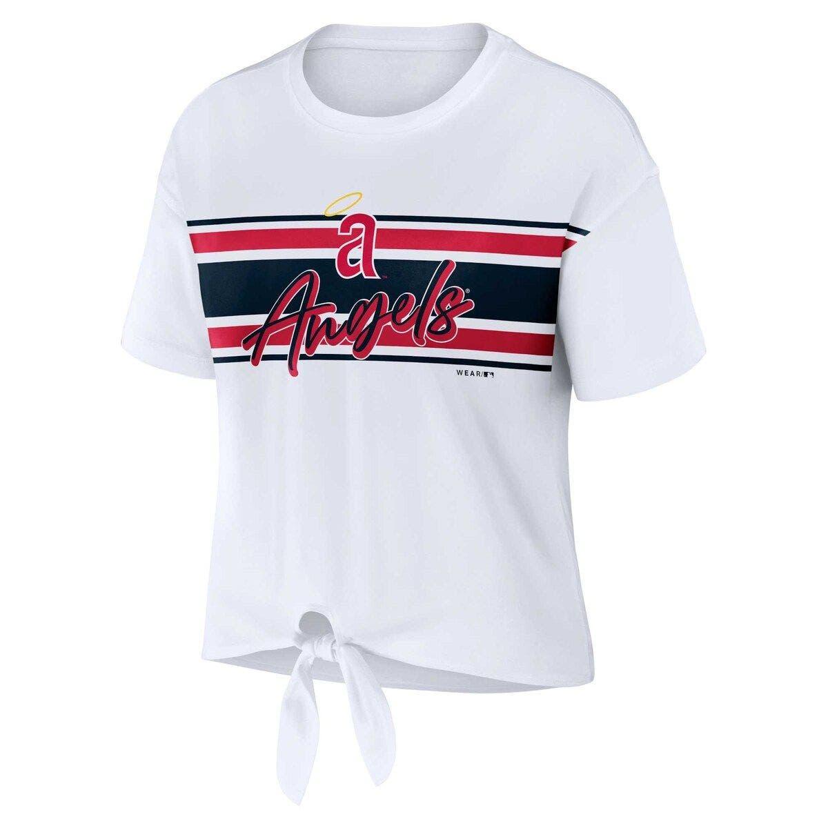WEAR by Erin Andrews Los Angeles Rams Front Tie Retro T-shirt At Nordstrom  in White