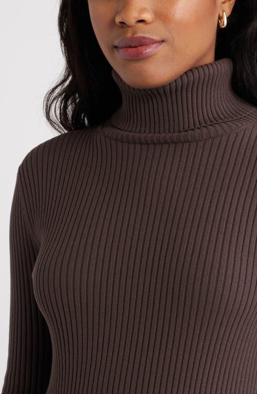 chinese dress ladies Eterne Long Sleeve Turtleneck Maxi Dress main image 1