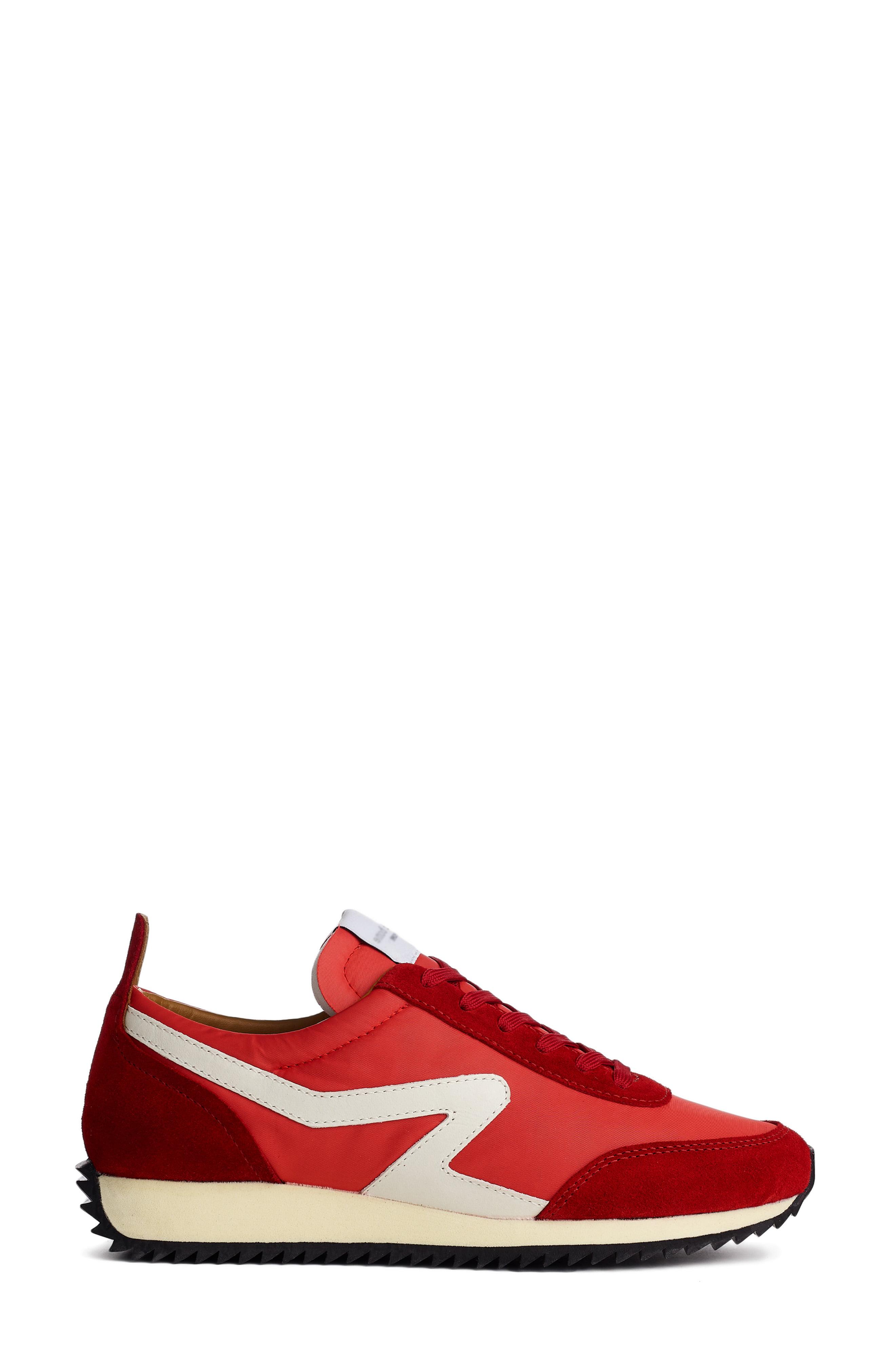 skræmmende Gør gulvet rent Fisker Rag & Bone Retro Runner Leather And Recycled Materials Sneaker in Red | Lyst