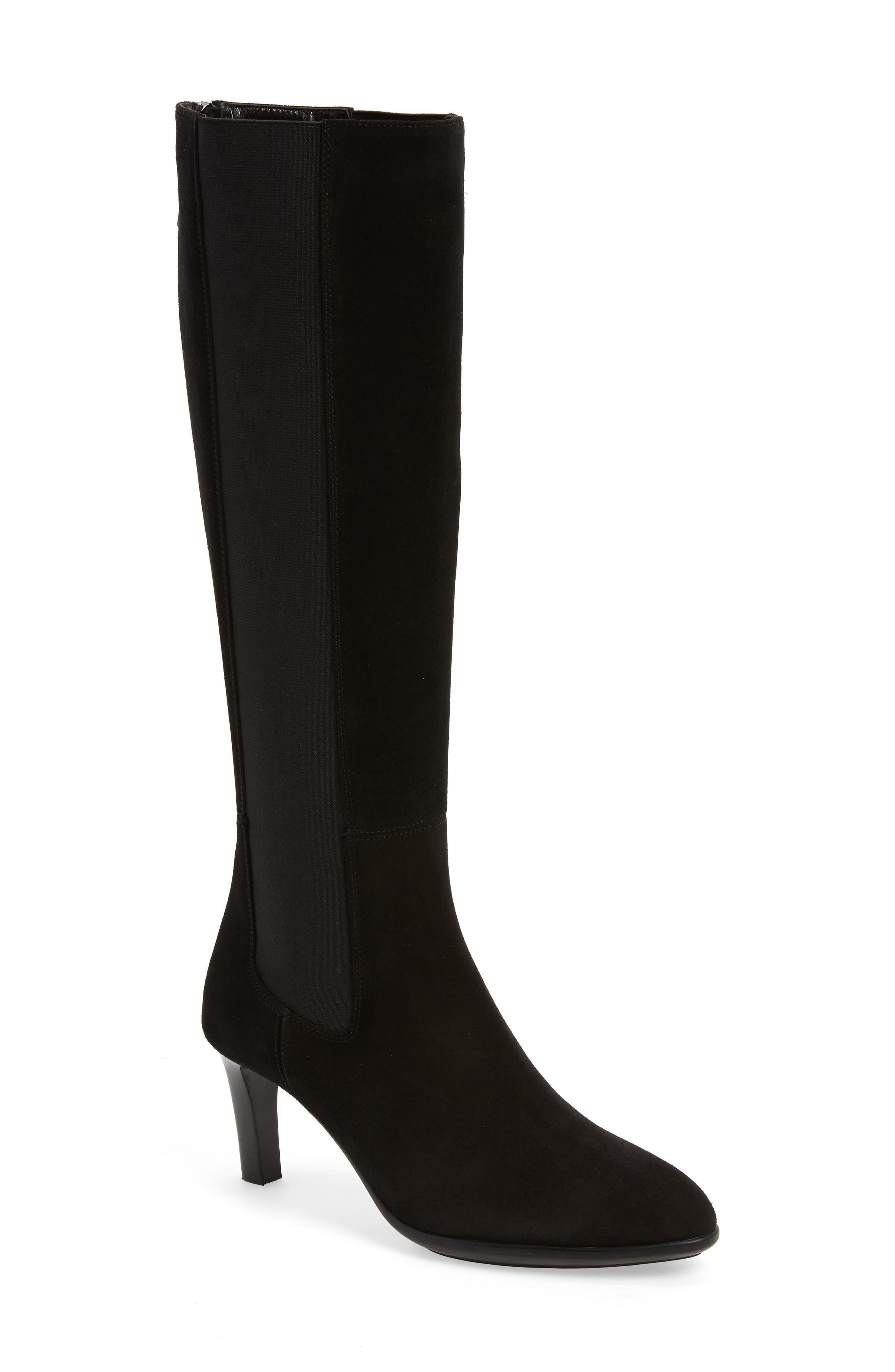 Aquatalia Dahliana Weatherproof Knee High Boot in Black - Lyst