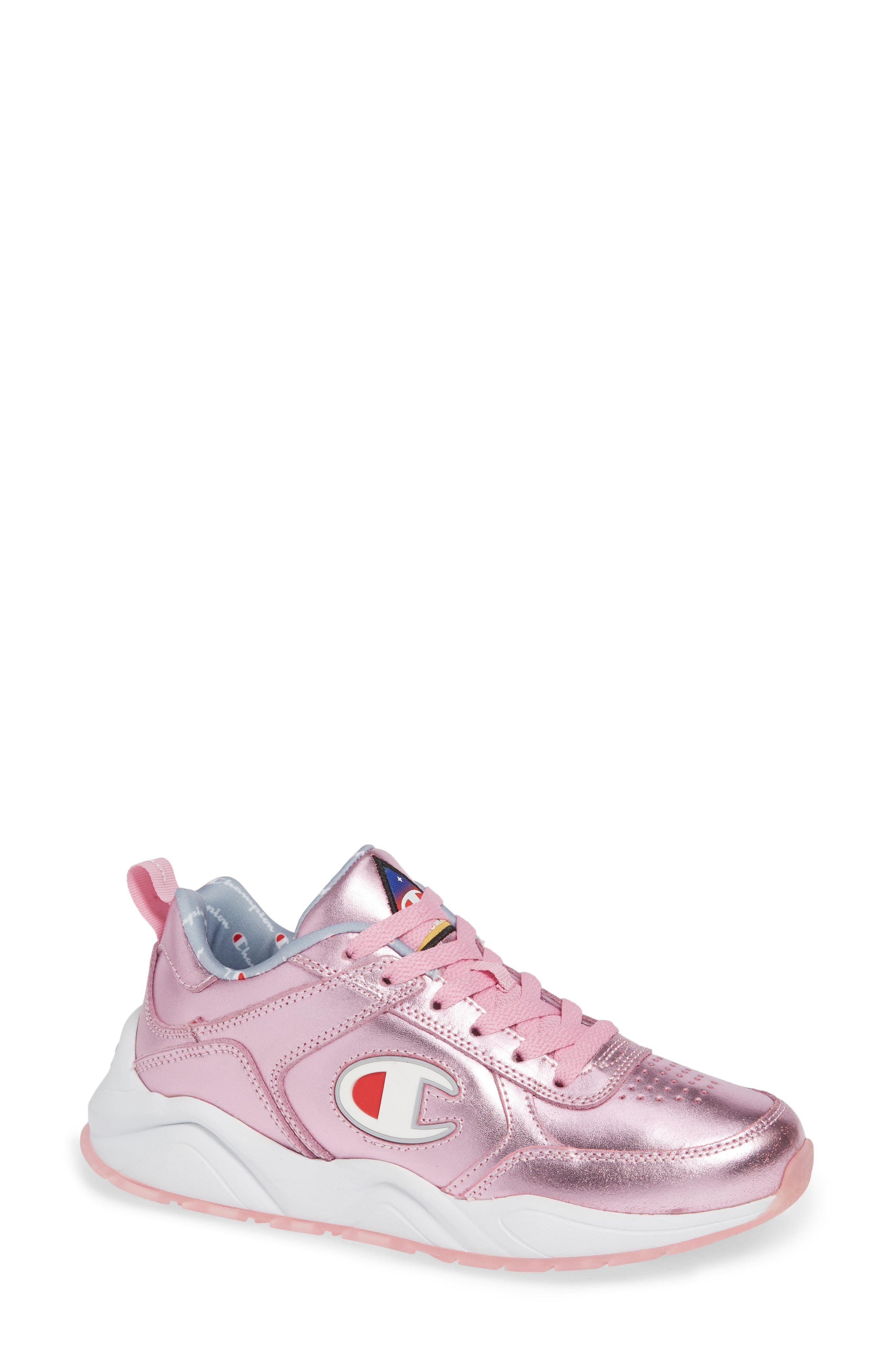 champion pink sneakers