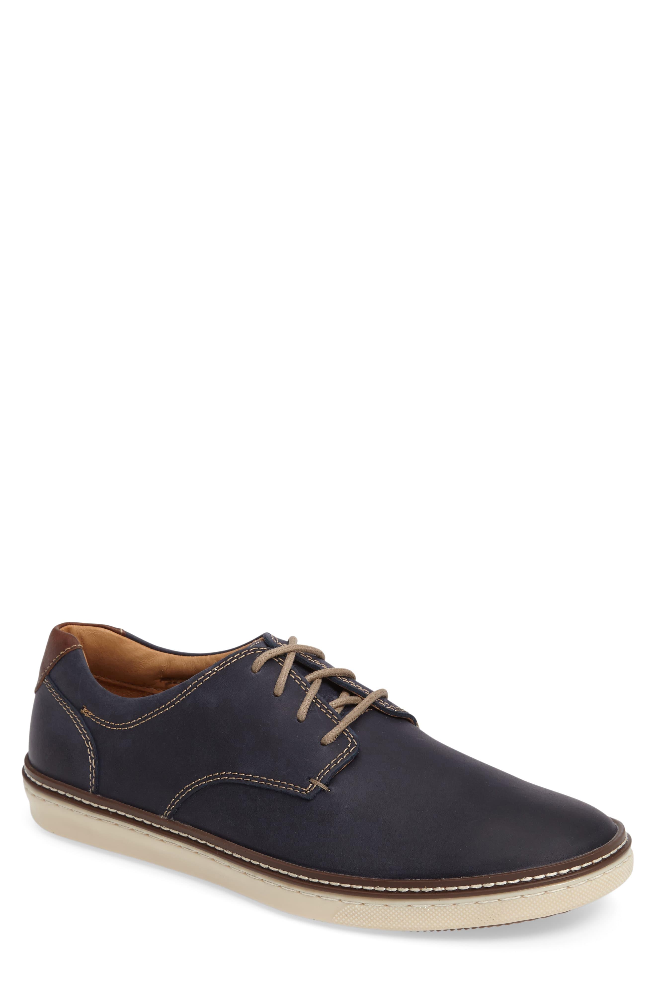 Johnston & Murphy Mcguffey Plain Toe Sneaker in Blue for Men | Lyst