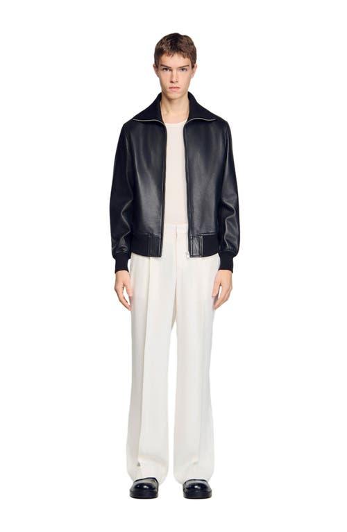 Sandro Leather jackets for Men | Online Sale up to 60% off | Lyst