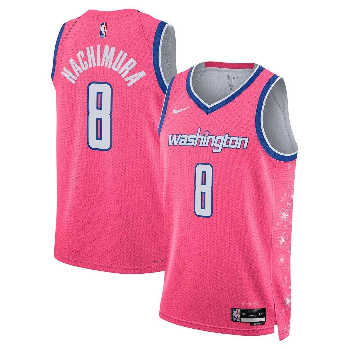 Nike Rui Hachimura Washington Wizards 2022/23 Swingman Jersey City  Edition At Nordstrom in Pink for Men Lyst