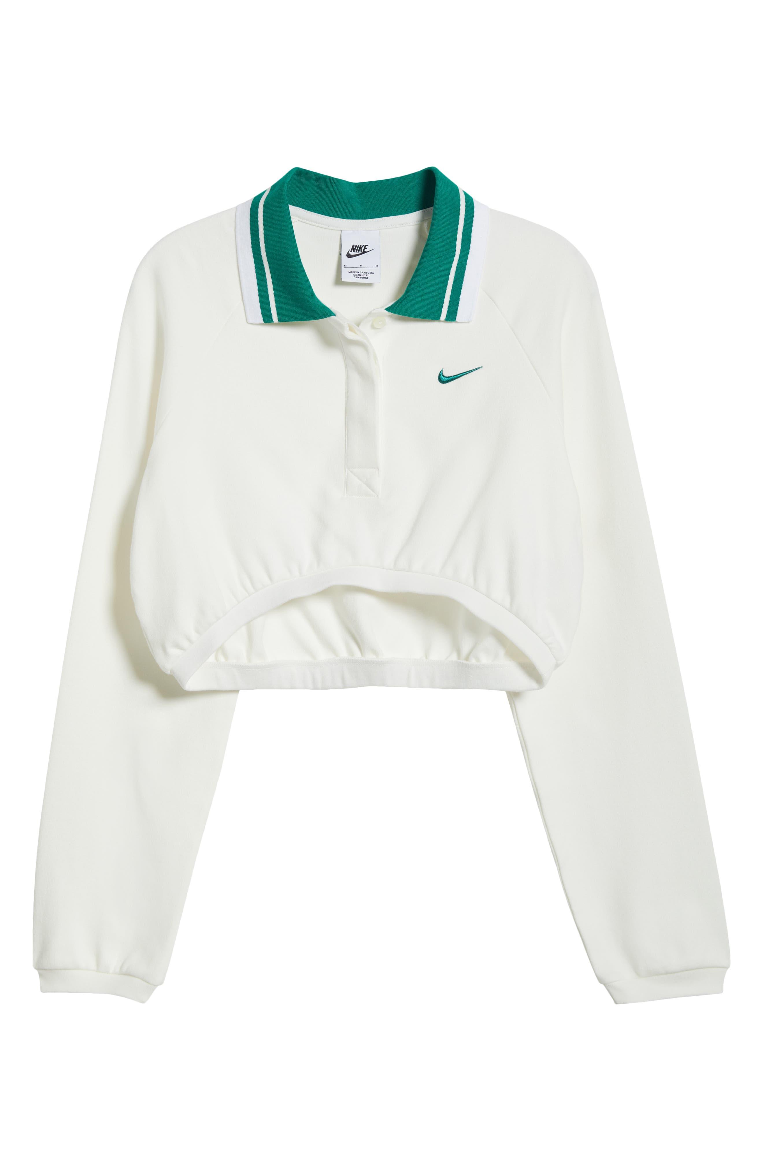 Nike Sportswear Collection Women's Cropped Long-Sleeve Polo