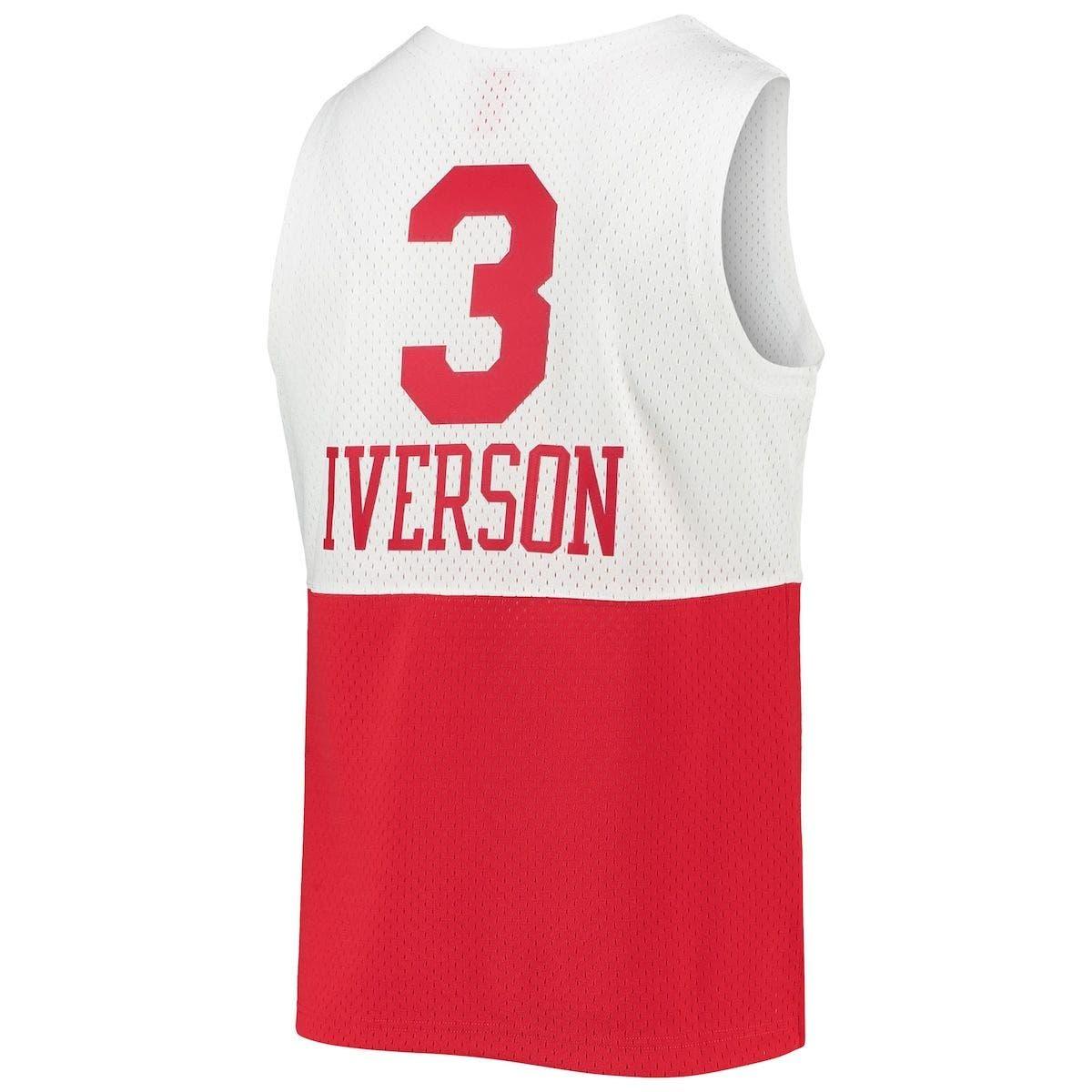 Mitchell & Ness Allen Iverson White Philadelphia 76ers 2000 Doodle Swingman Jersey