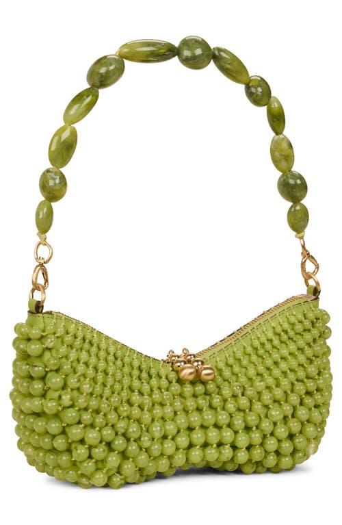 Cult Gaia Mercier Beaded Leather Shoulder Bag in Green Lyst