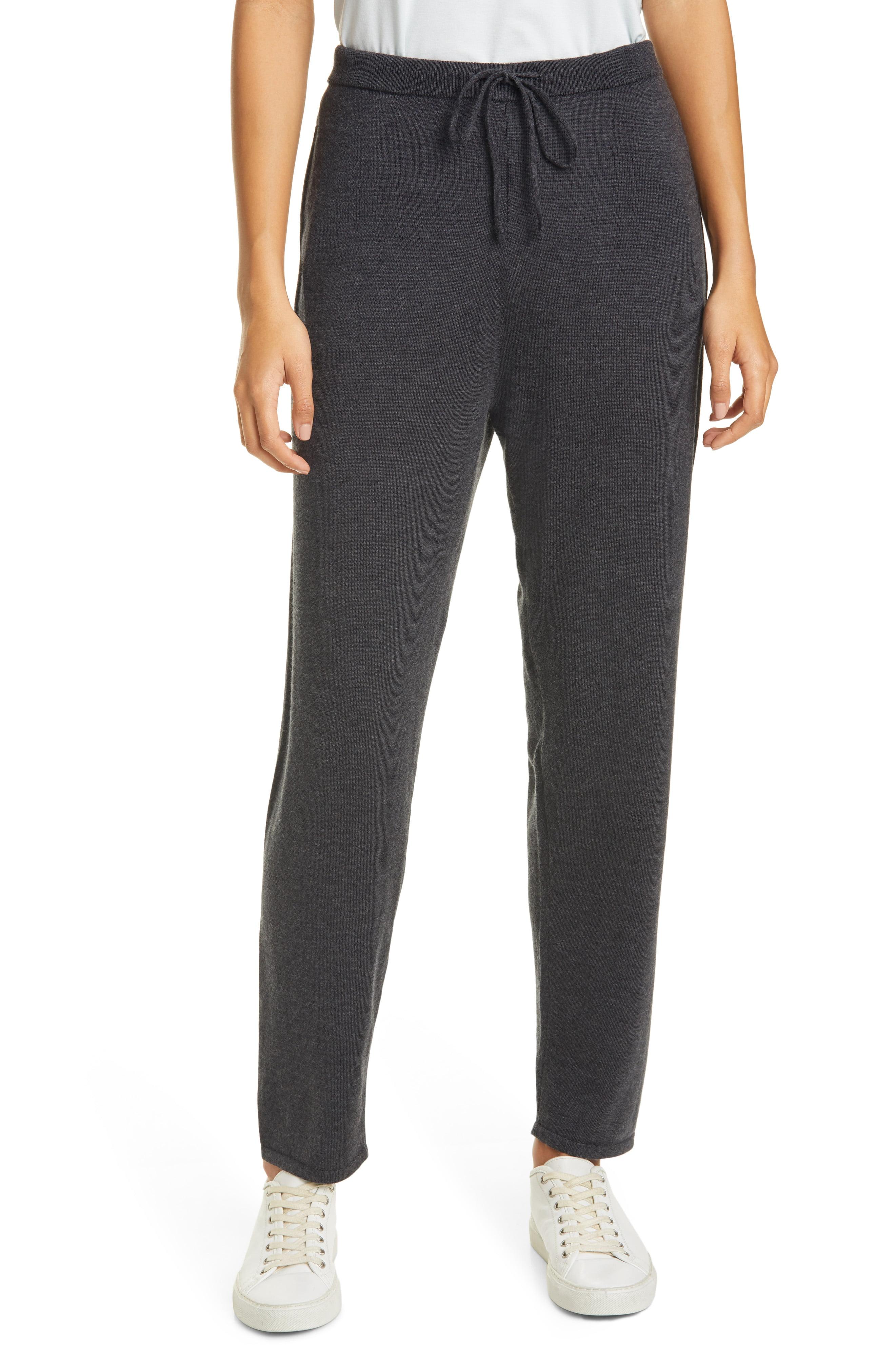 Eileen Fisher Merino Wool Jogger Pants in Gray - Lyst