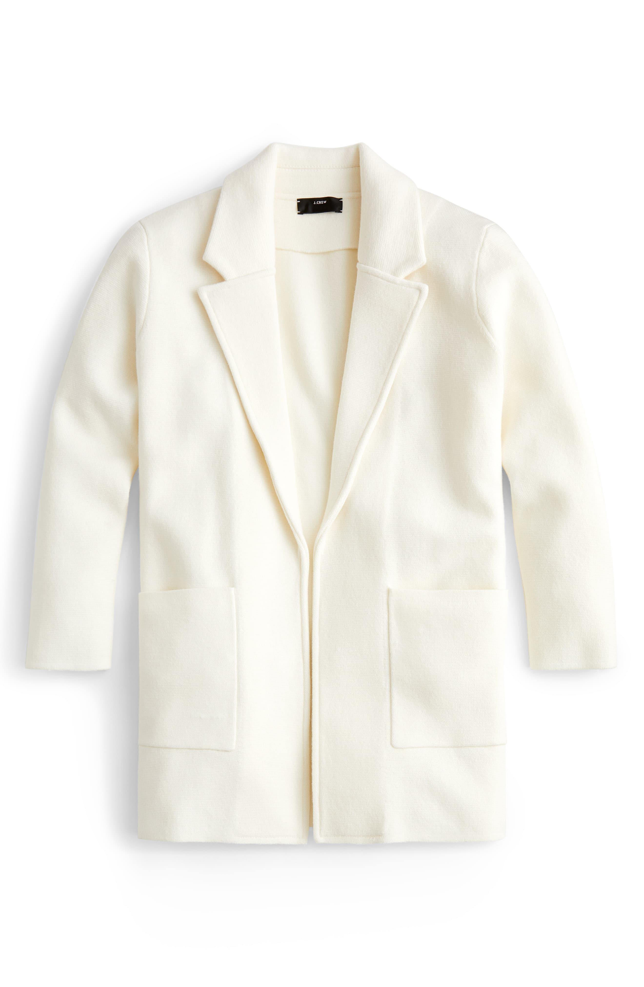 lightweight sweater blazer