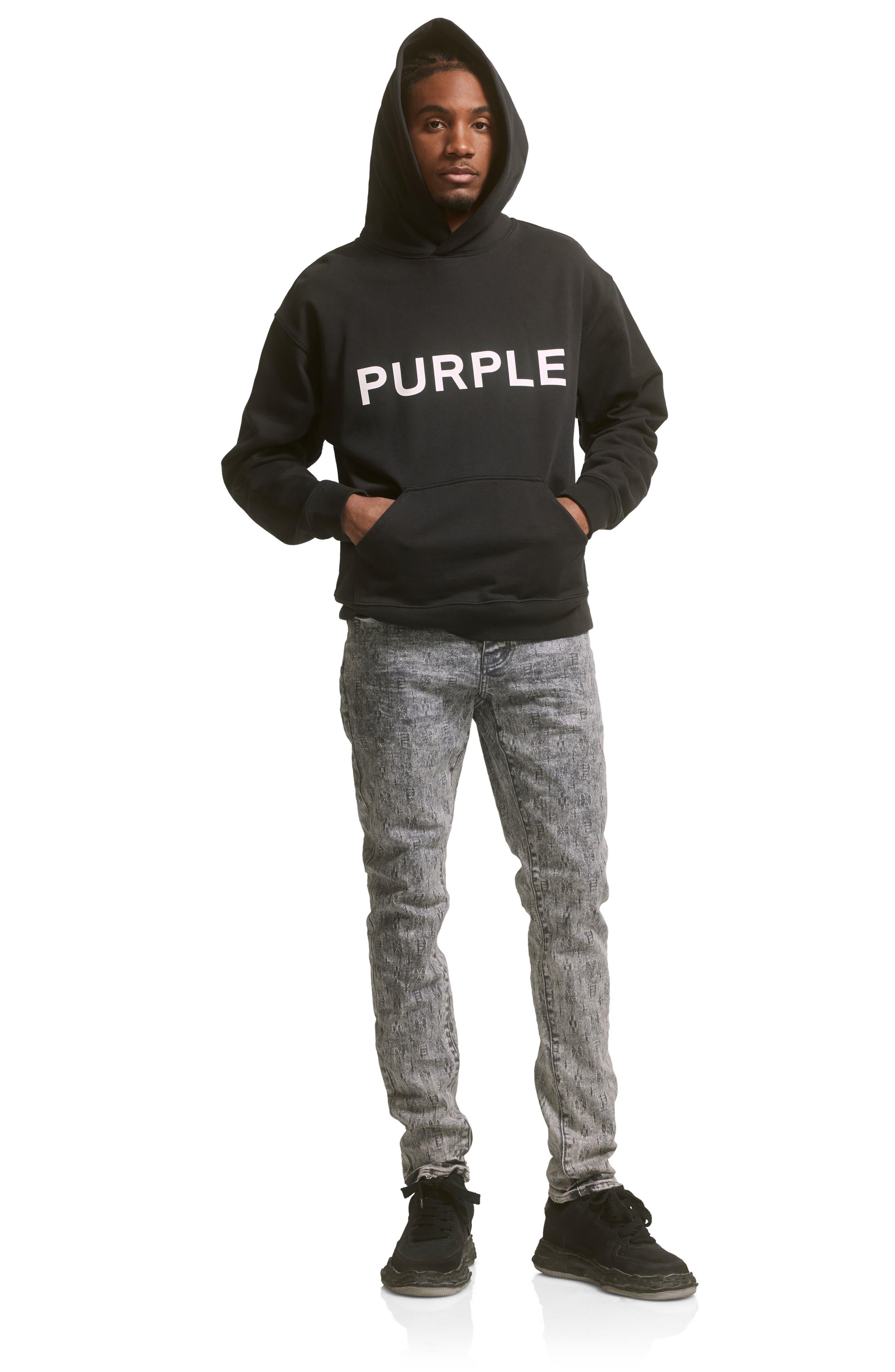 Purple Brand Jacquard Skinny Jeans in Black for Men | Lyst