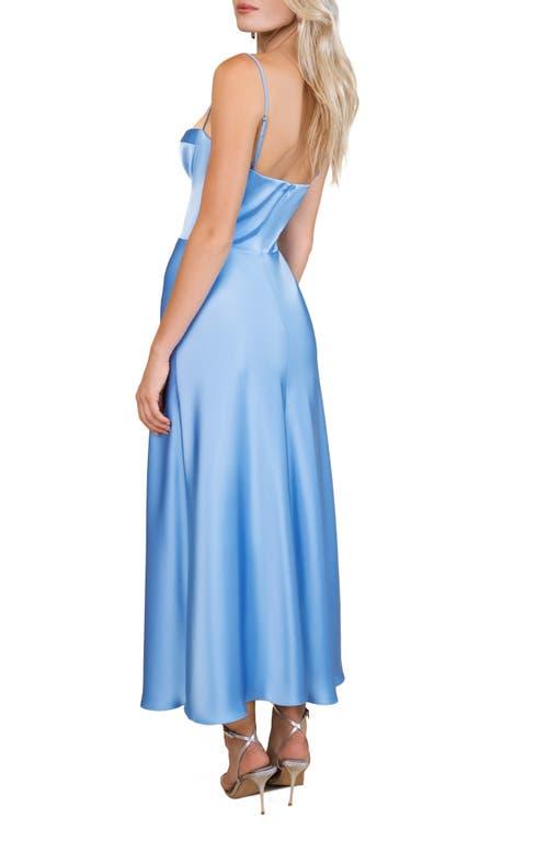 sachin and babi light blue dress Short Shiny Dresses Colors Dress 3655 main image 0