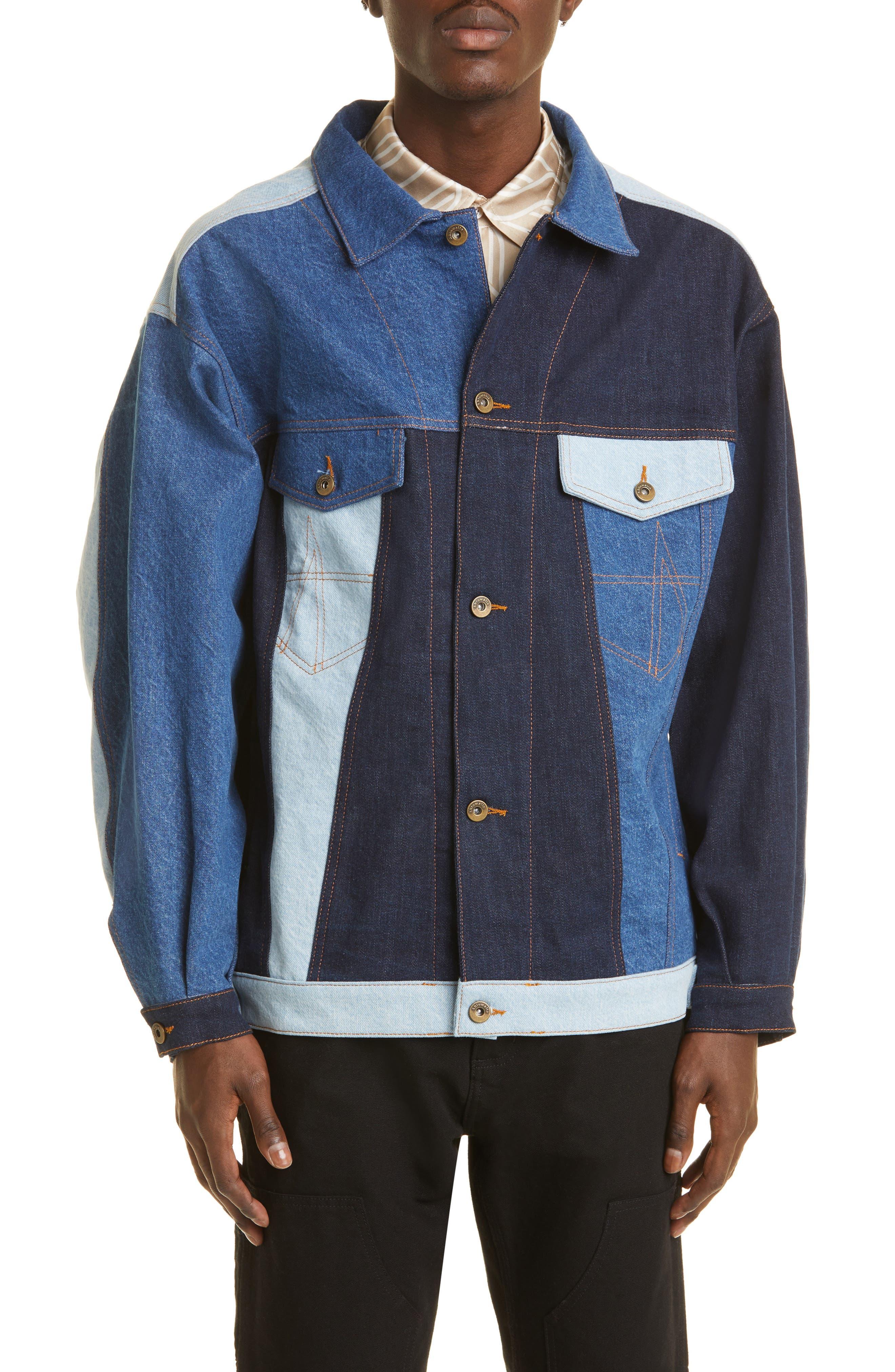 Ahluwalia Signature Rework Denim Jacket in Blue for Men | Lyst