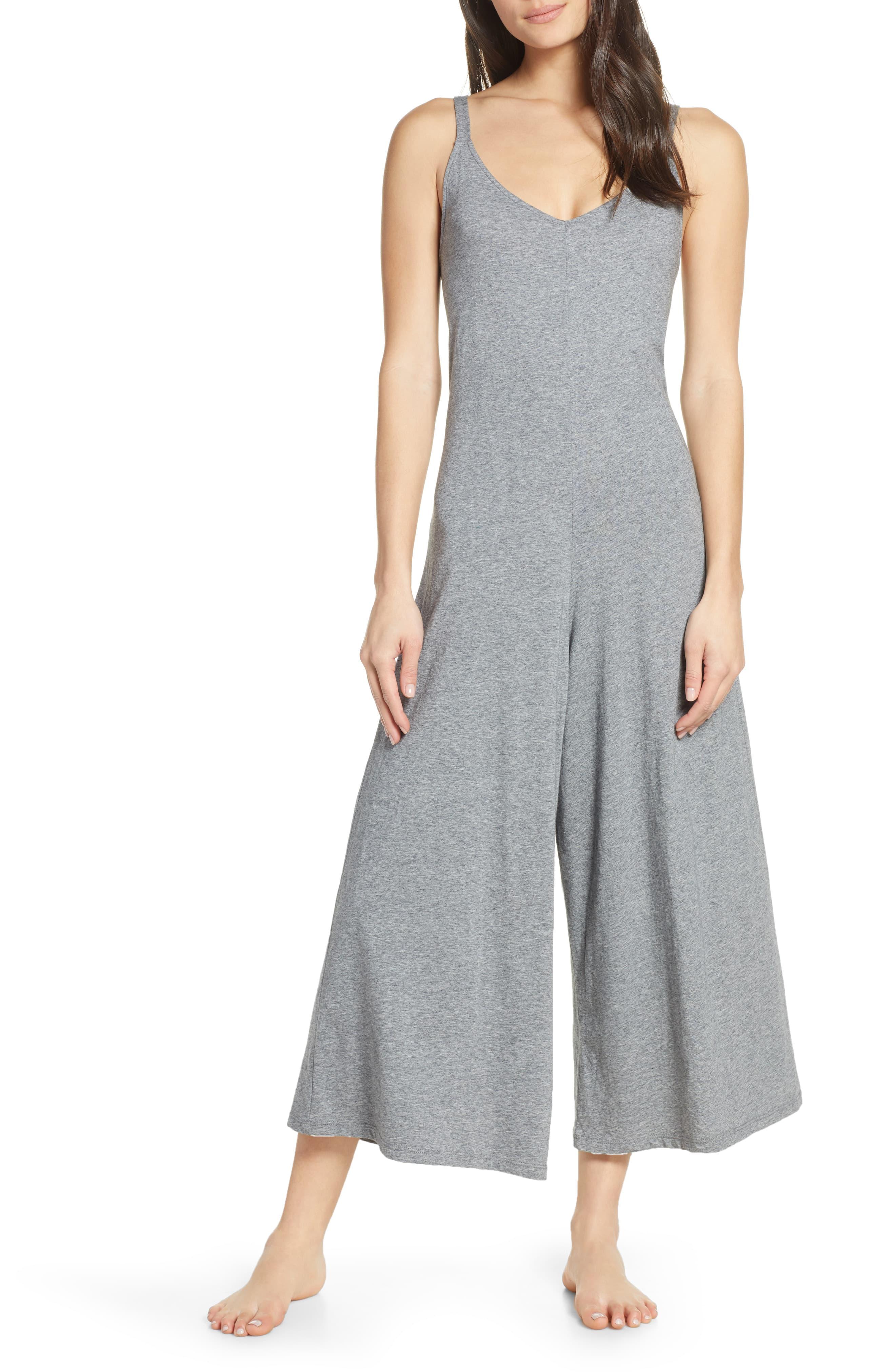 wide leg lounge jumpsuit