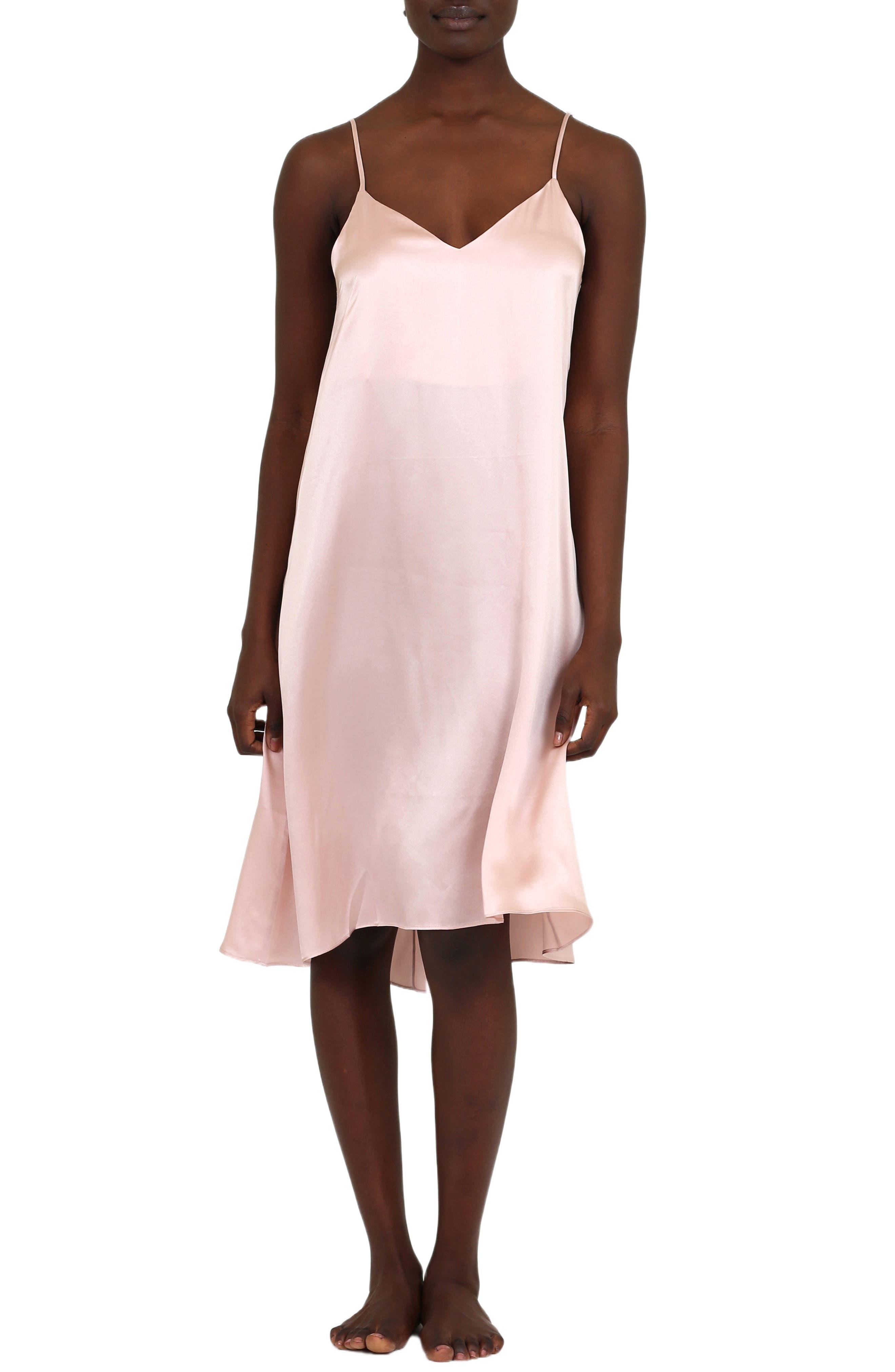 Papinelle Pure Silk Slip Nightgown in Pink Lyst
