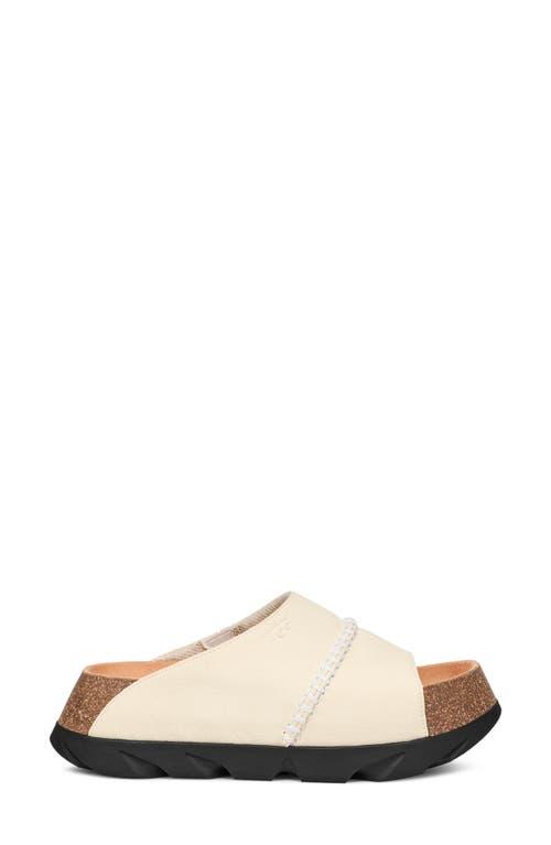 UGG Sunskip Platform Slide Sandal in Natural | Lyst