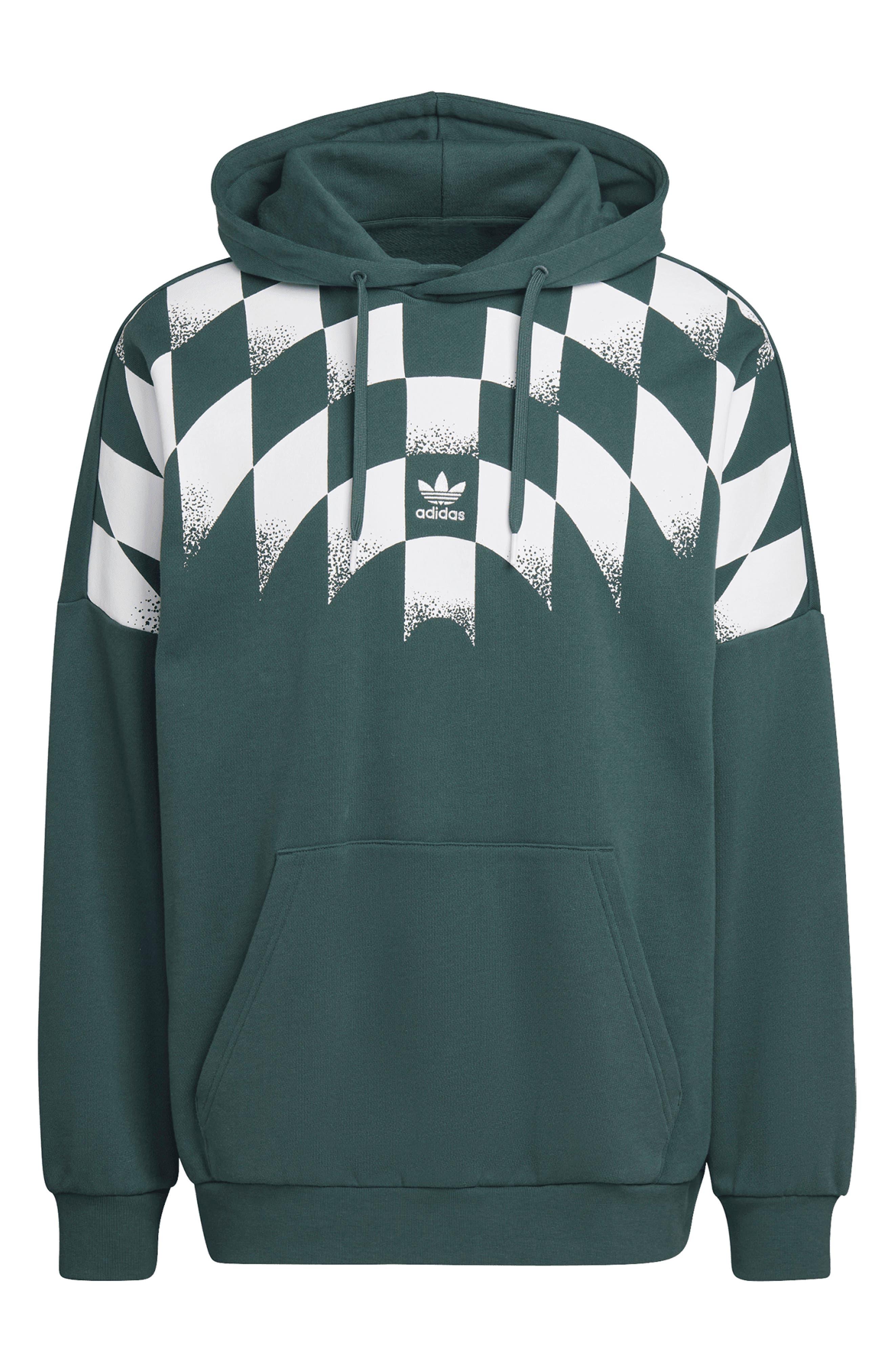 adidas Originals Rekive Cotton French Terry Hoodie in Green for Men | Lyst