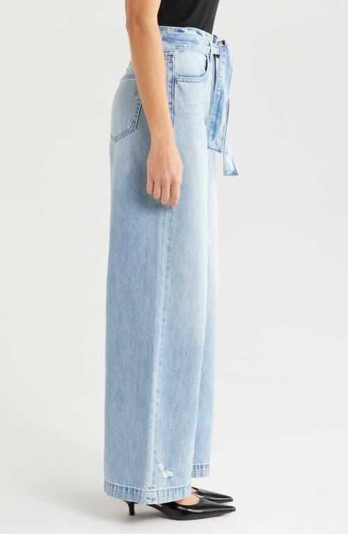 Hidden Jeans Belted High Waist Wide Leg Jeans in Blue Lyst