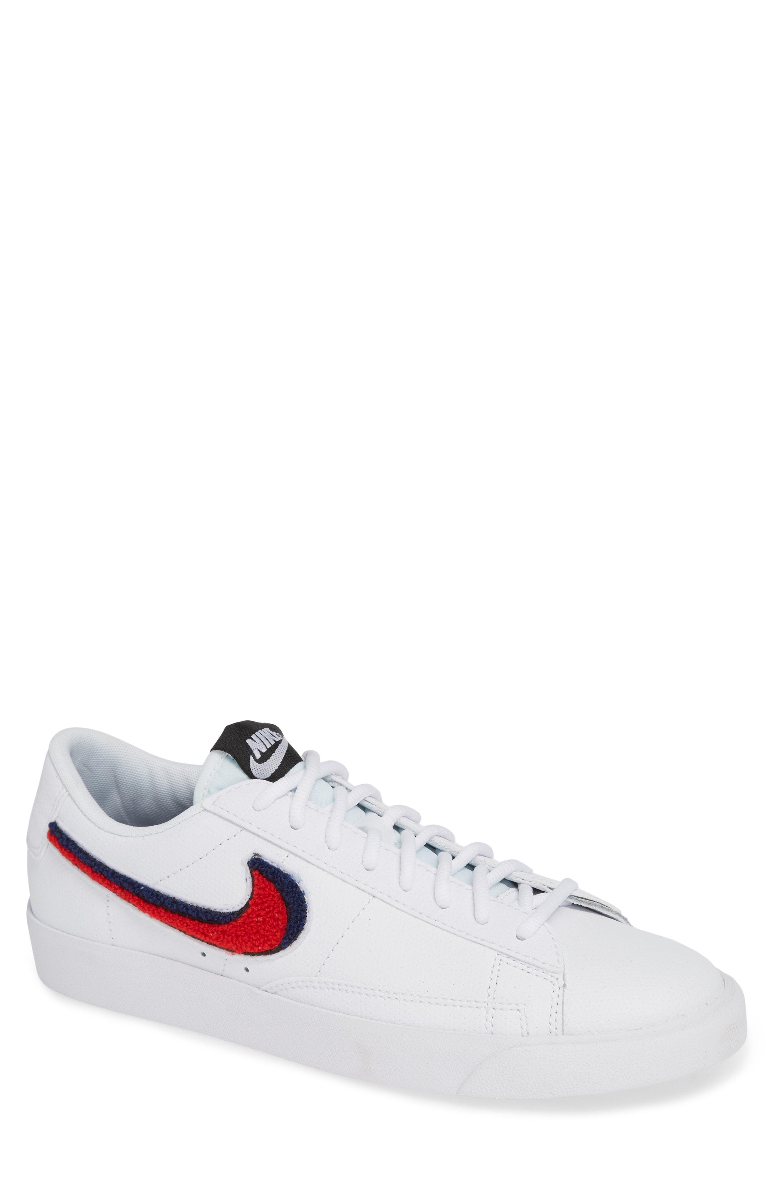 nike blazer low white and red