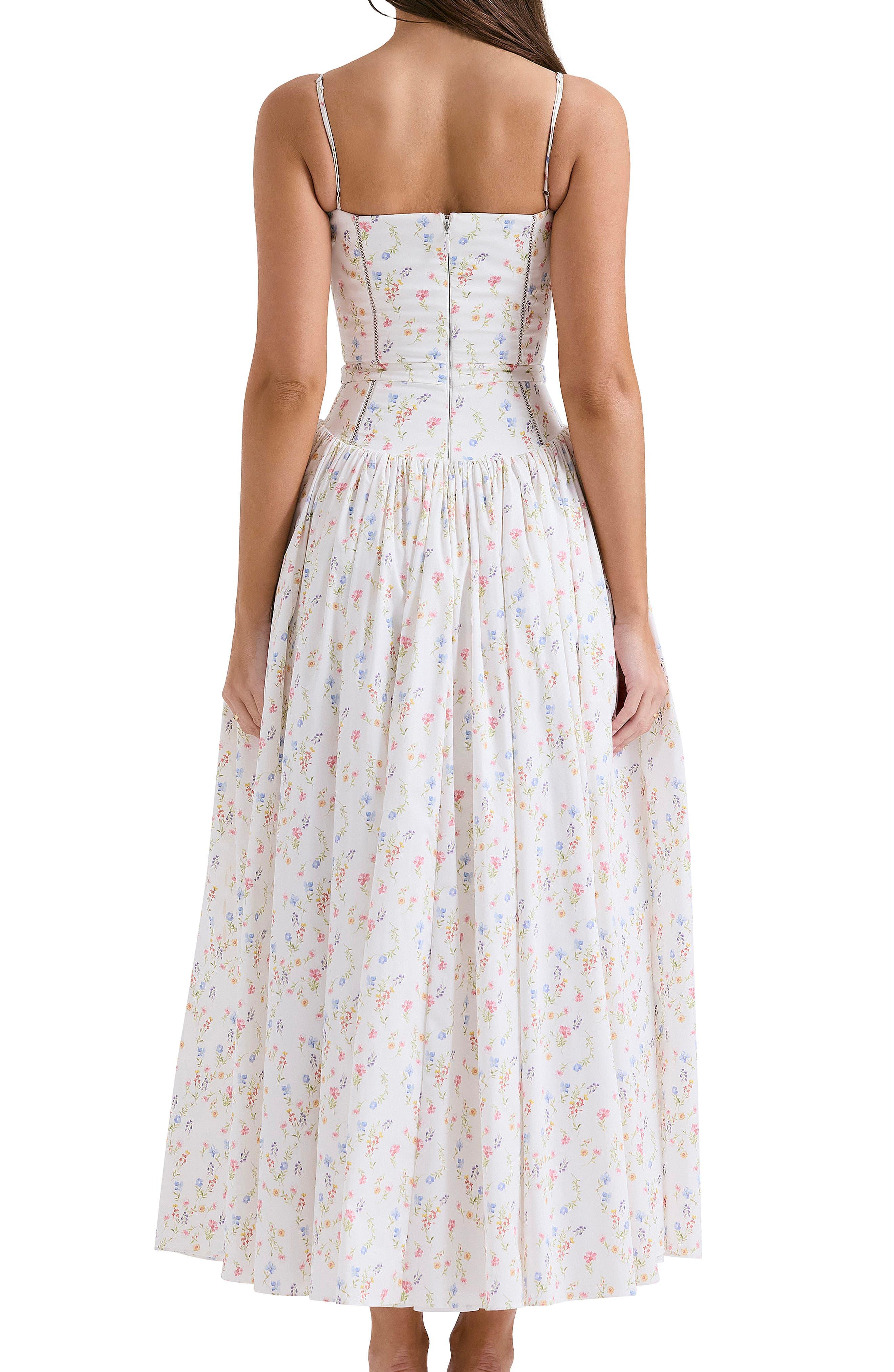 House Of Cb Ysabella Floral Maxi Sundress in White Lyst