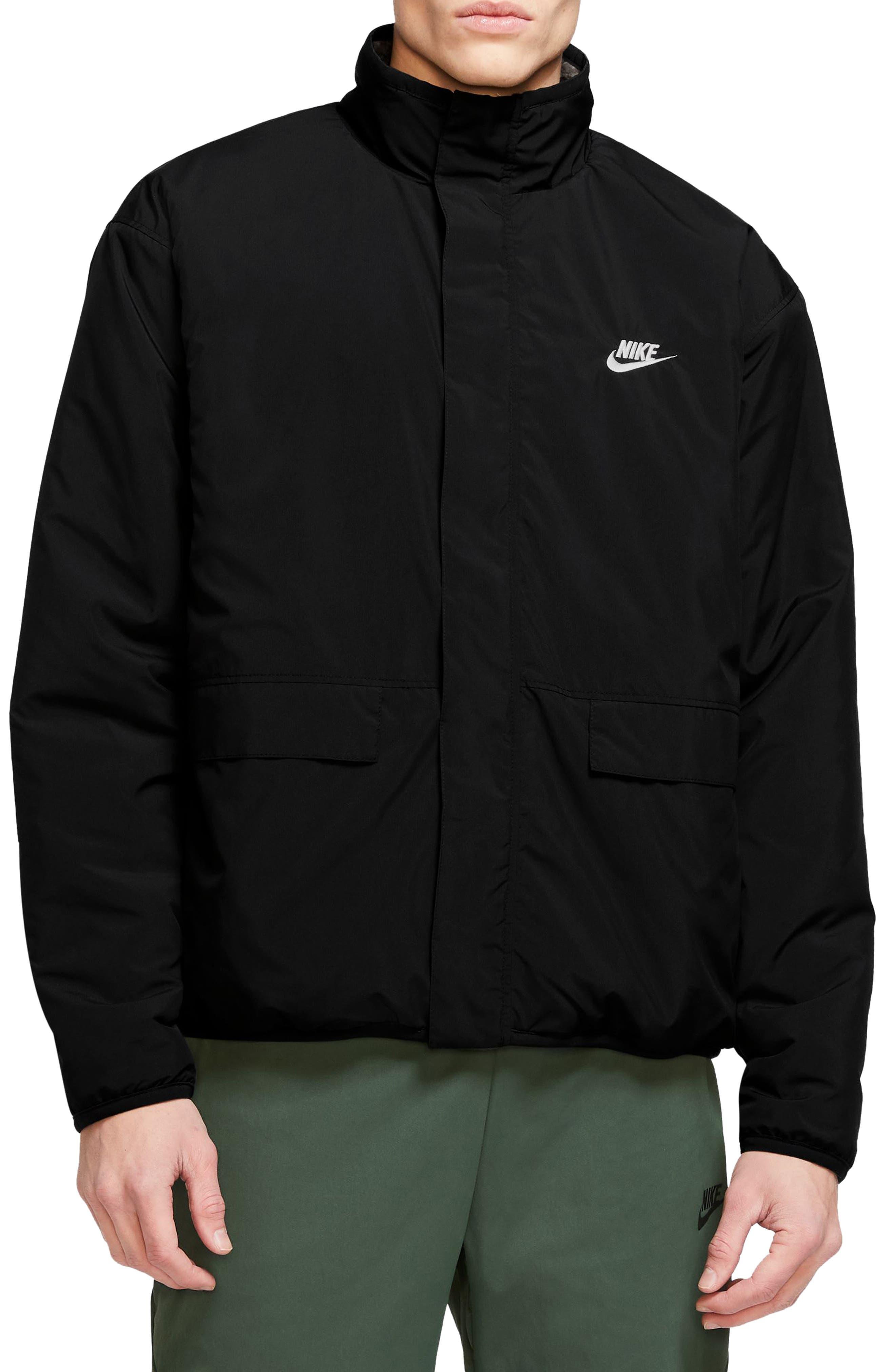 Nike Reversible Winterized Zip Jacket in Black for Men | Lyst