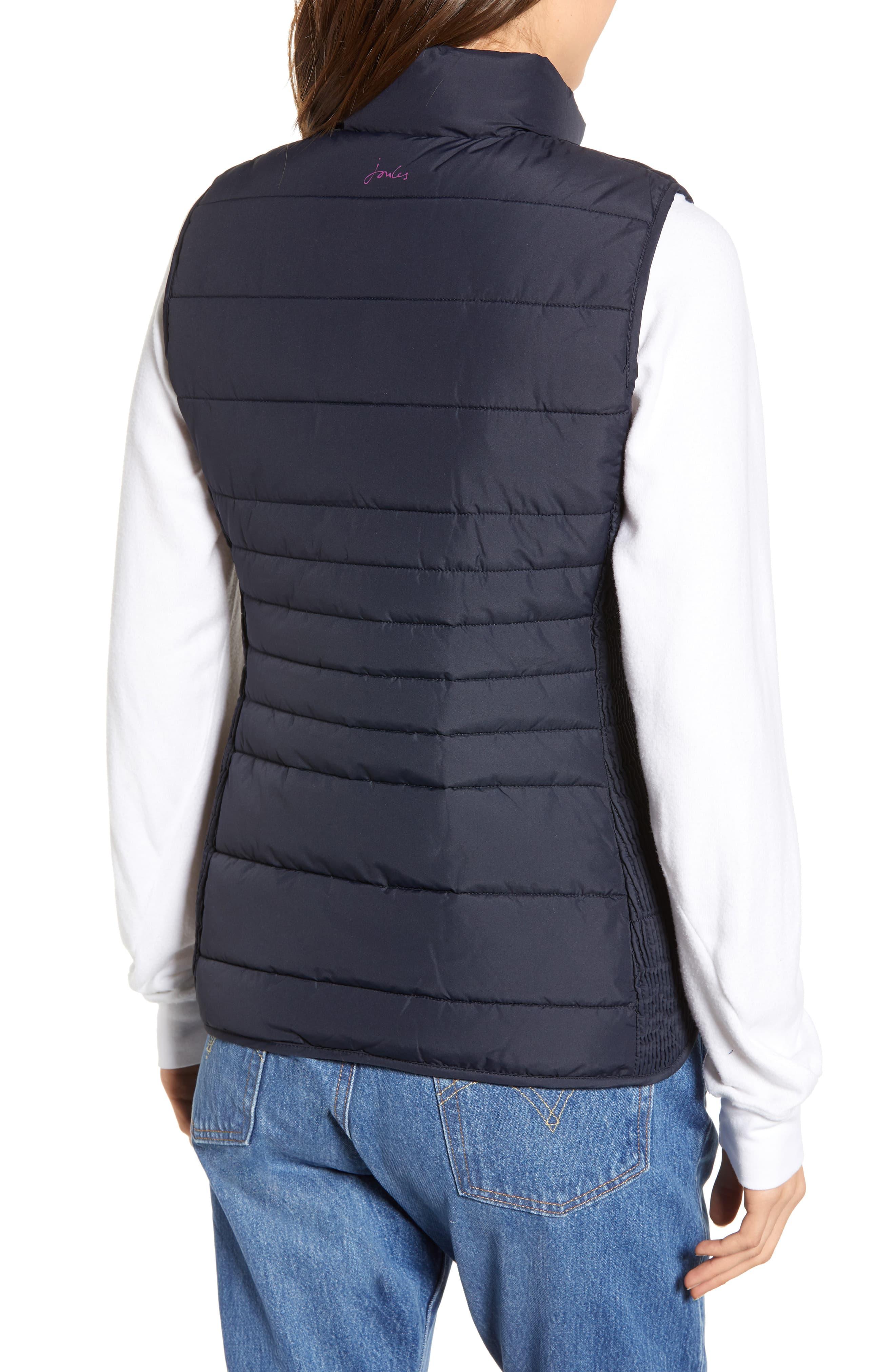 Joules Fallow Quilted Vest in Blue Lyst