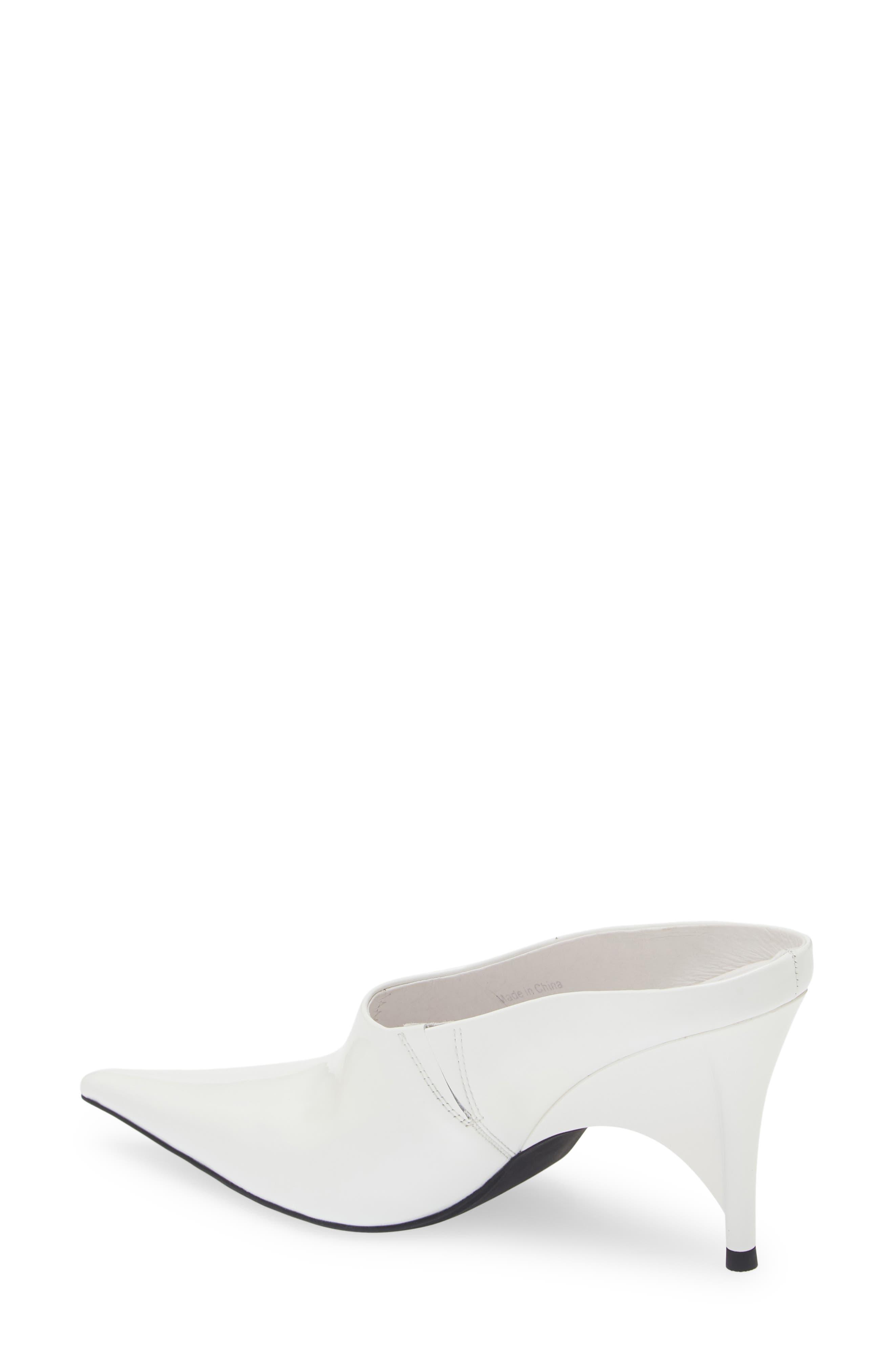 Jeffrey Campbell Vader Pointed Toe Mule in White | Lyst